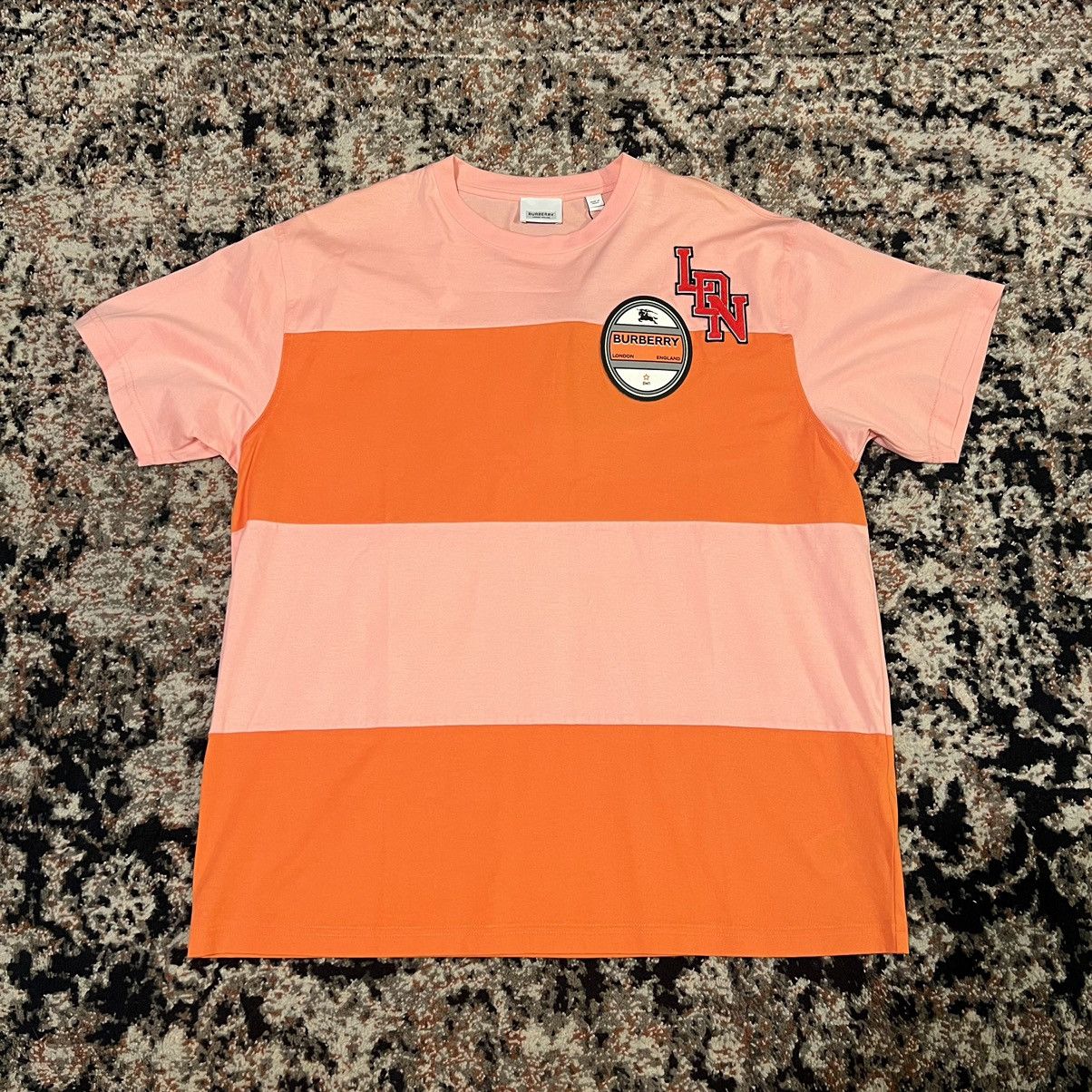 Brand new Burberry Stripe Tee Size: M