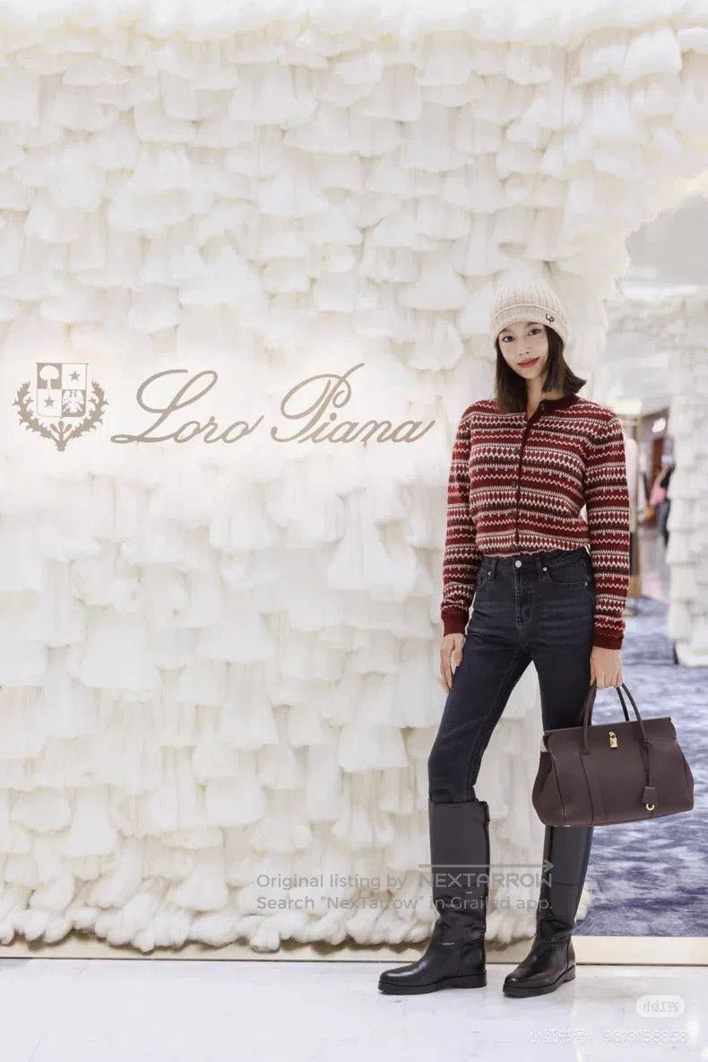 Loro Piana Loro Piana Holiday Limited Wine Red Fair Isle Knit Wool an Size S / US 4 / IT 40 - 8 Thumbnail