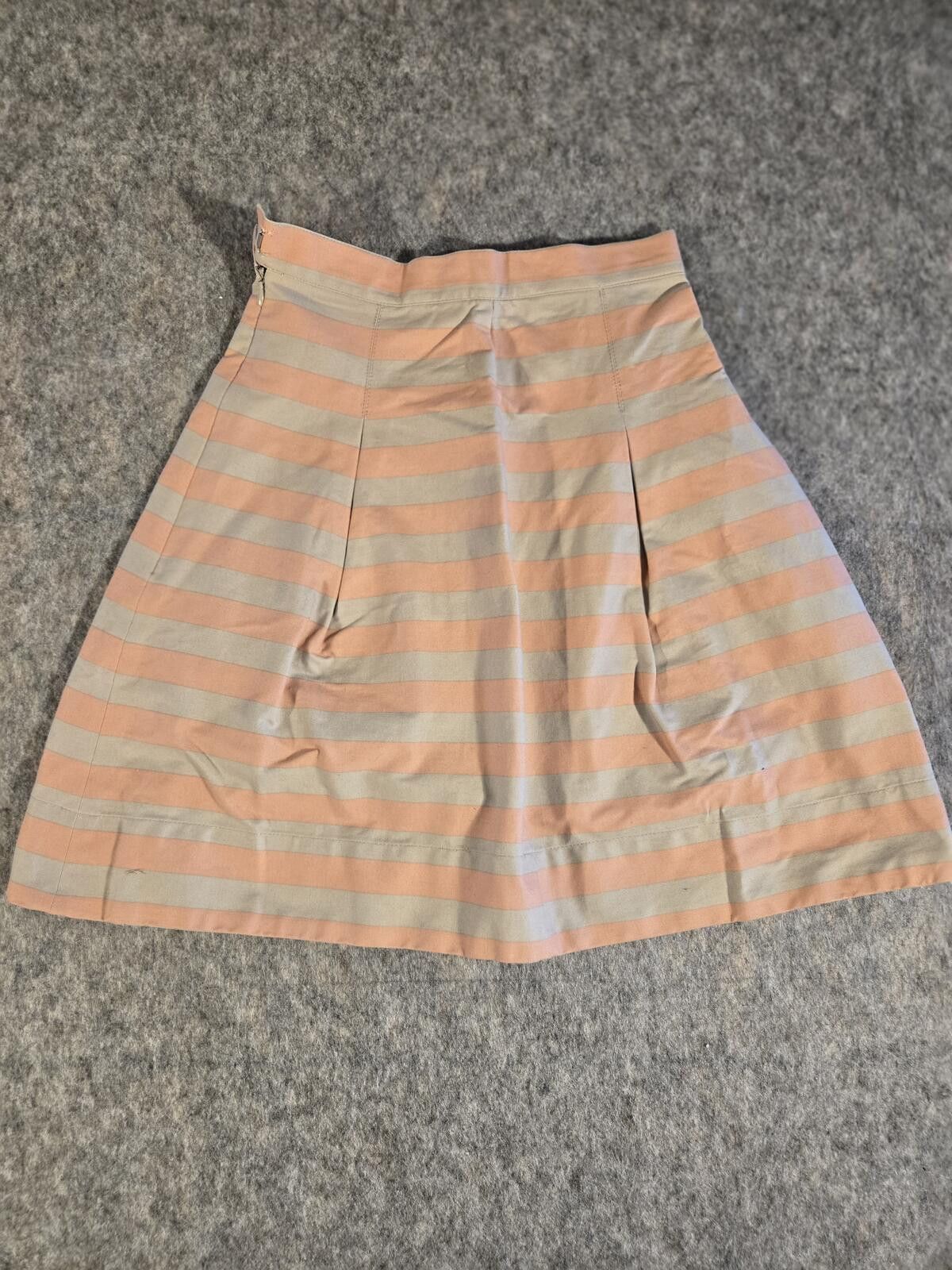 Other Anthropologie Calter Sweet Life Striped Pleated Skirt Preppy Size 28" / US 6 / IT 42 - 1 Thumbnail