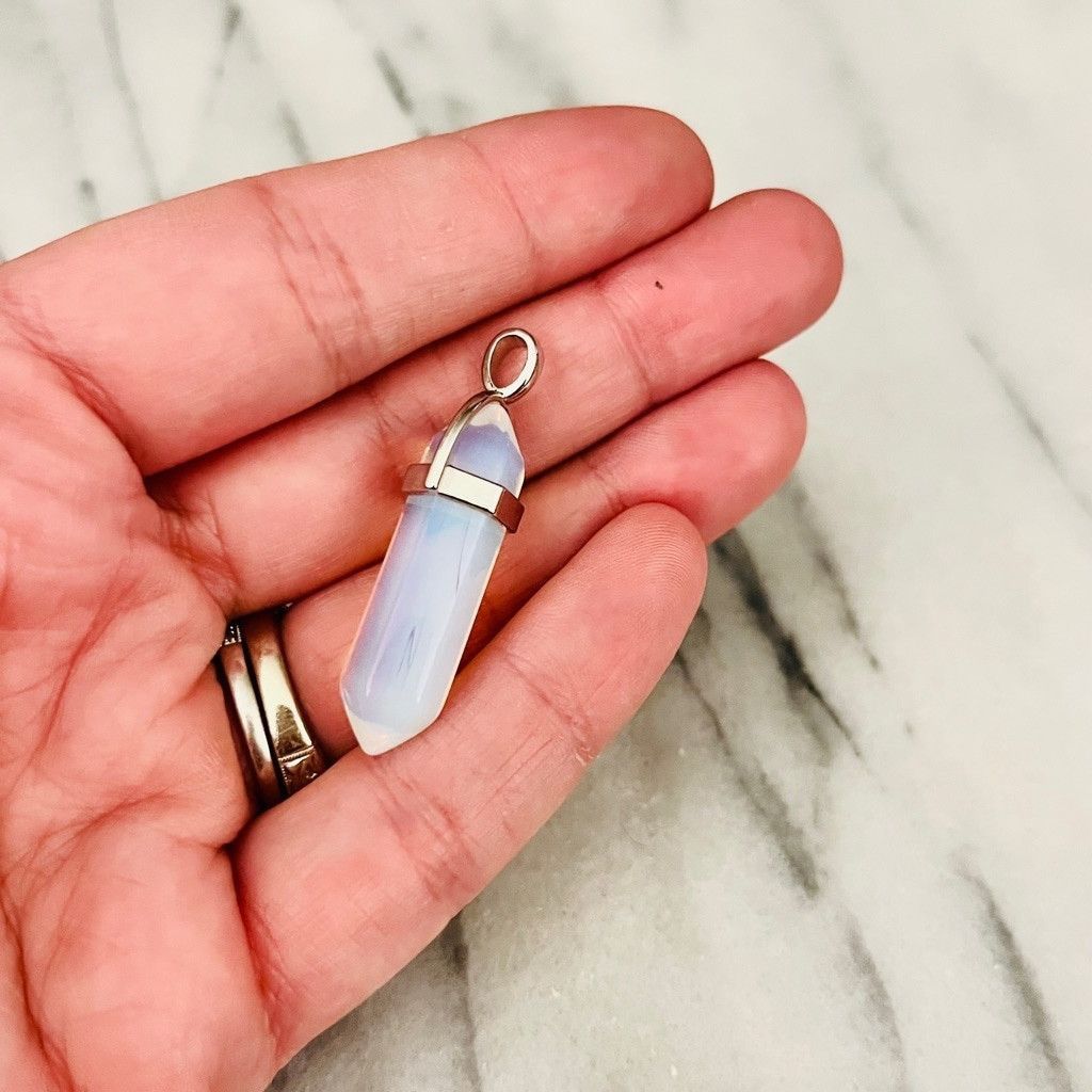 Jewelry Moonstone Crystal Pendant Natural Healing Stone Size ONE SIZE - 3 Thumbnail