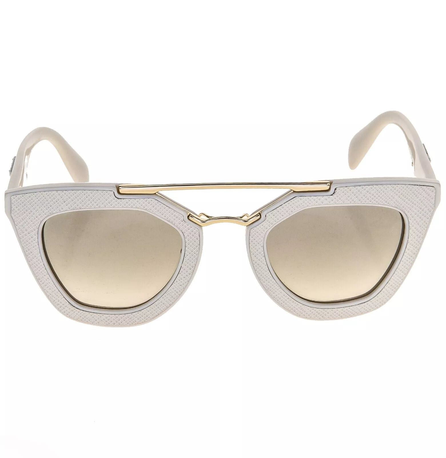 Prada PRADA 14S Cinema ORNATE SAFFIANO LEATHER PR14SS Sunglasses Size ONE SIZE - 3 Thumbnail