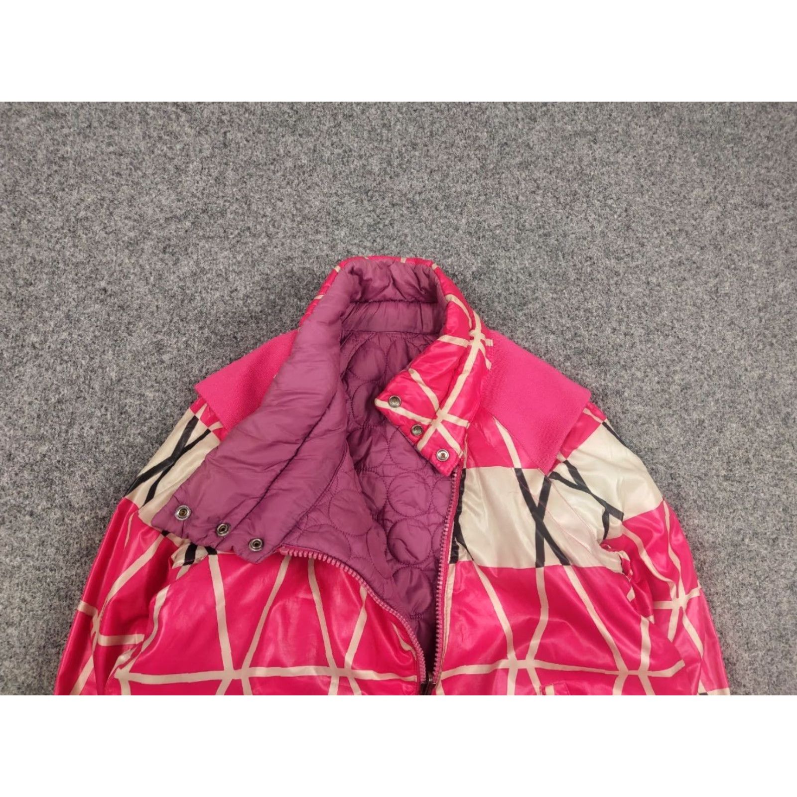 Diesel VINTAGE Diesel Y2K Style Reversible Quilted Zip Vest Jacket Women L Pink 90s Quilted Reversible Vest Jacket Size L / US 10 / IT 46 - 4 Thumbnail