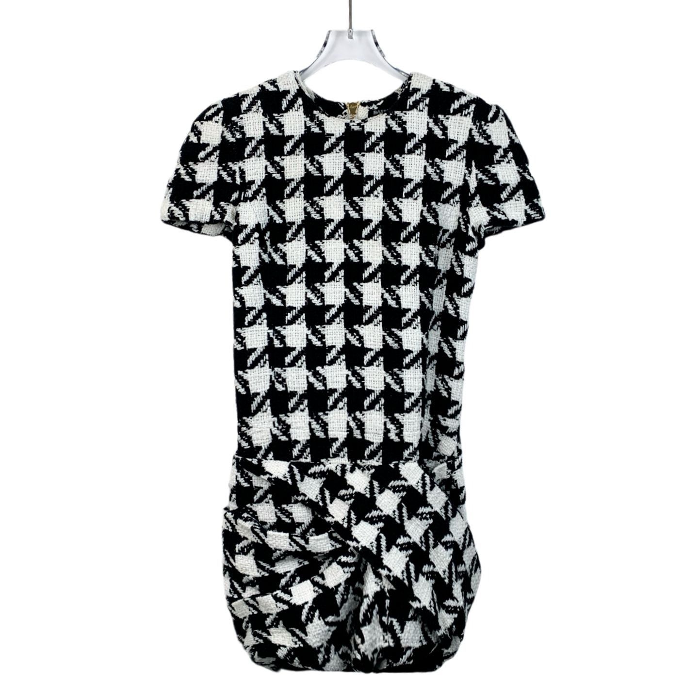 Balmain Balmain Mini Dress With Short Sleeves & Back Zipper Closure Size XXS / US 00 / IT 34 - 1 Thumbnail