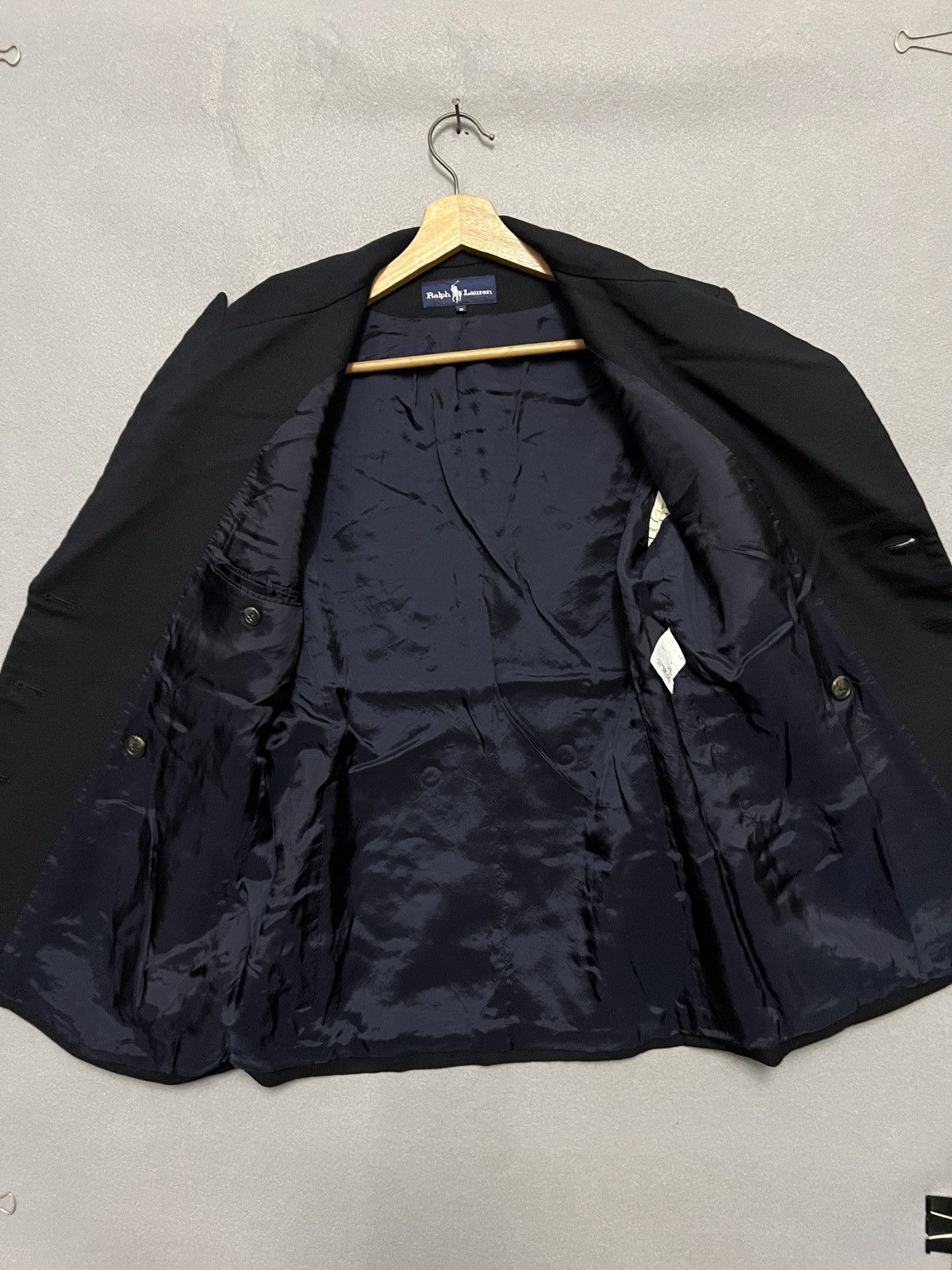 Polo Ralph Lauren 339. VINTAGE RALPH LAUREN NAVY MILITARY GOLD EQUESTRIAN HAT Size 48L - 3 Thumbnail