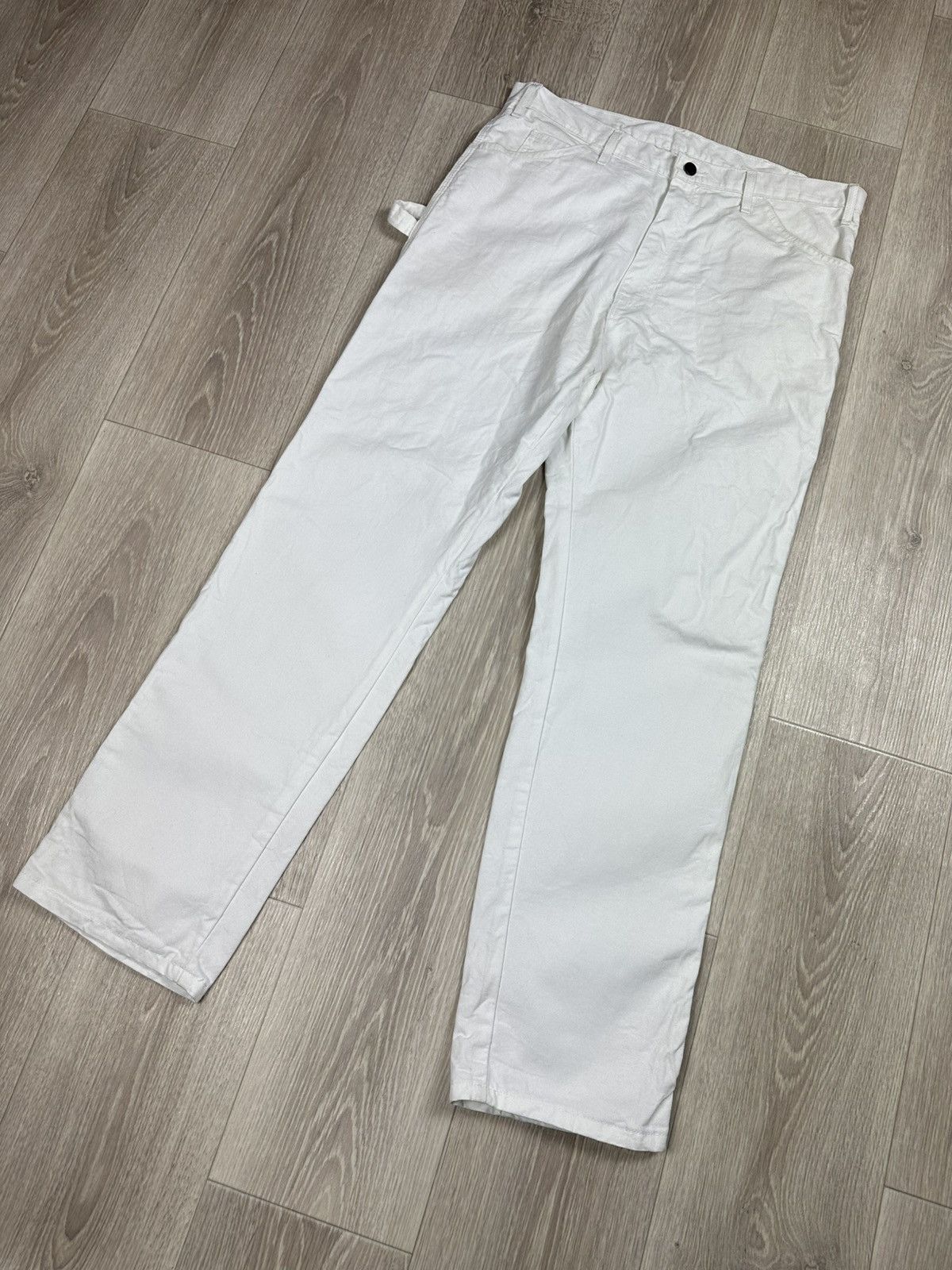 Dickies Vintage Dickies Baggy USA Carpenter White Work Pants Size US 36 / EU 52 - 6 Thumbnail