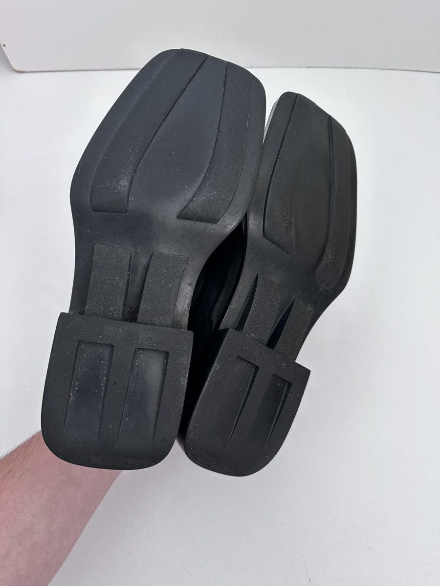 PRADA Black Leather Vintage 90s Shoes Mens 7 1/2