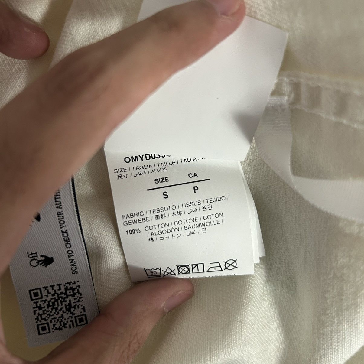 Off-White New Off-White White Carvaggio Arrow Denim Overshirt Small Size US S / EU 44-46 / 1 - 5 Thumbnail