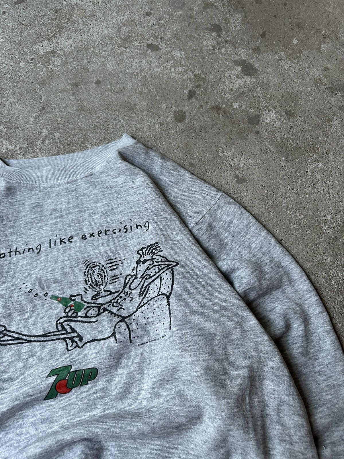 Pepsi 80s Vintage 7up PromoGraphic Sweatshirt Boxy Crewneck Size US 28 / EU 44 - 9 Thumbnail