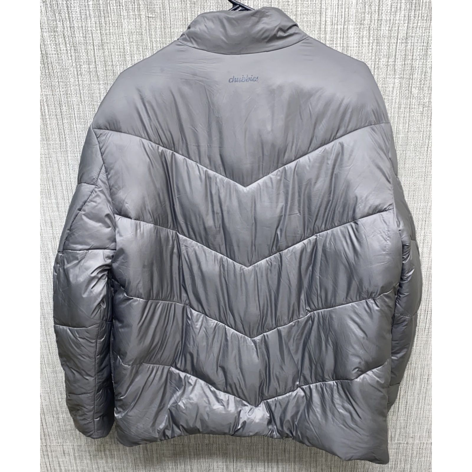 Chubbies Chubbies Womens Gray Nylon Full Zip Puffer Jacket XL Women Full Zip Puffer Jacket Size XL / US 12-14 / IT 48-50 - 5 Thumbnail