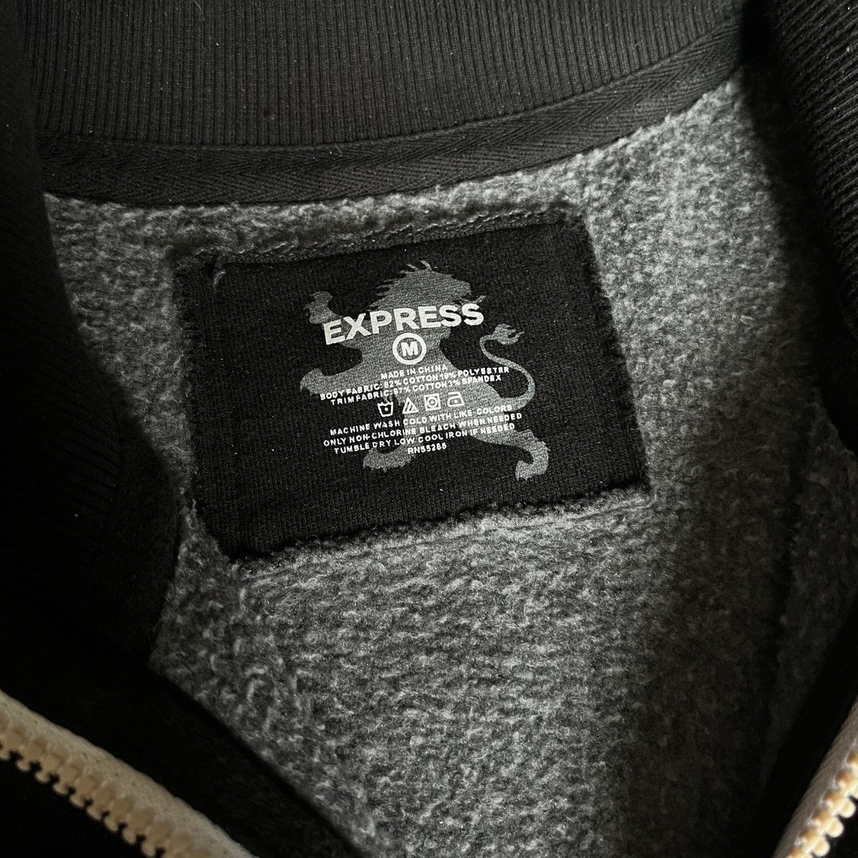 Express × Vintage Vintage Y2K Express Crest Lion Small Logo Track Jacket Black Size US M / EU 48-50 / 2 - 5 Thumbnail