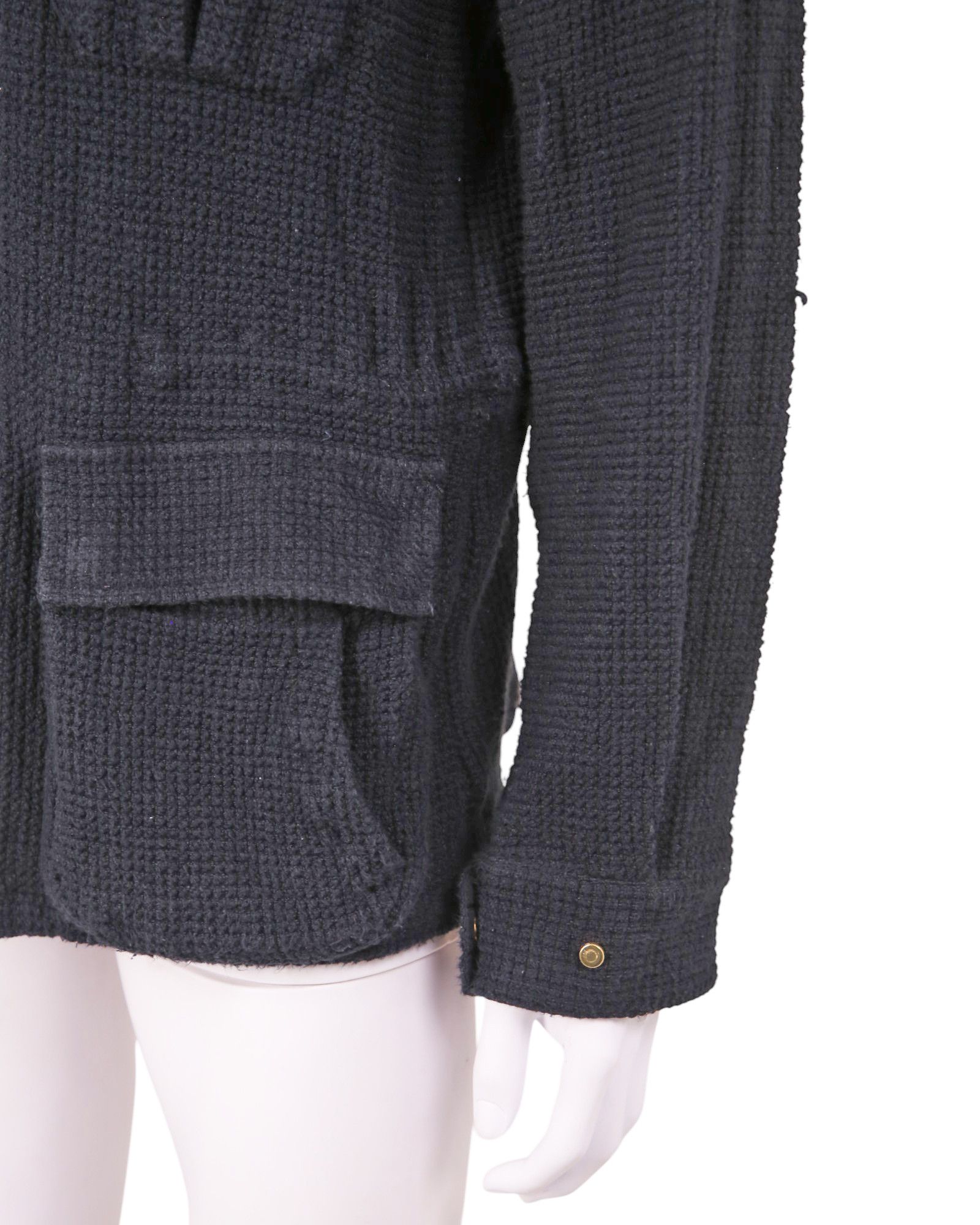 Giorgio Armani S/S 2012 Checkered Blue Hooded Jacket Size US L / EU 52-54 / 3 - 8 Thumbnail