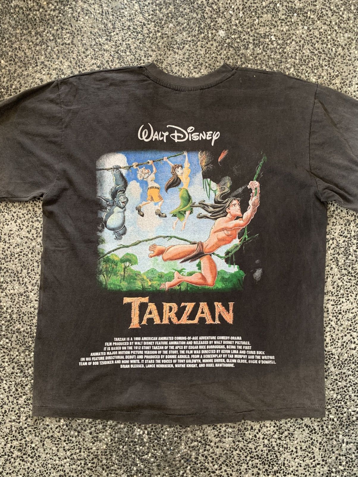Disney Vintage Tarzan Walt Disney Animation Musical Movie T shirt Size US XL / EU 56 / 4 - 9 Thumbnail