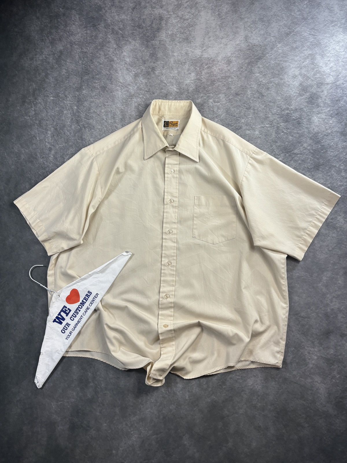 Vintage 1960s Vintage Shortsleeve Shirt Work Camp Bowling Buttonup M Size US M / EU 48-50 / 2 - 1 Thumbnail