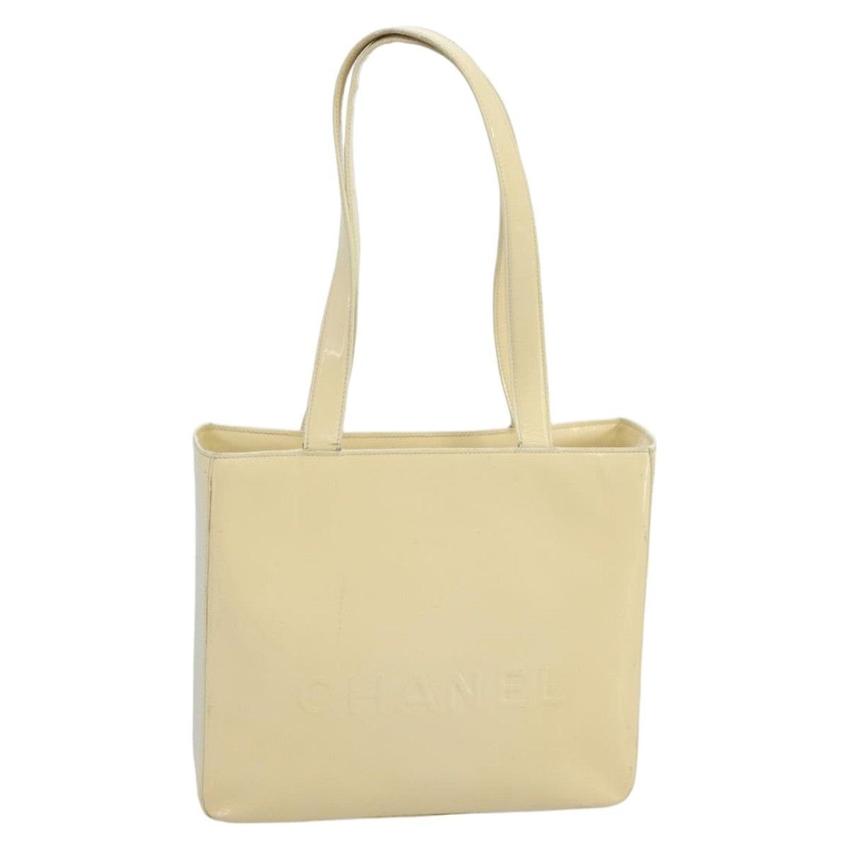 Chanel Chanel Tote Bag Enamel White CC Size ONE SIZE - 1 Thumbnail