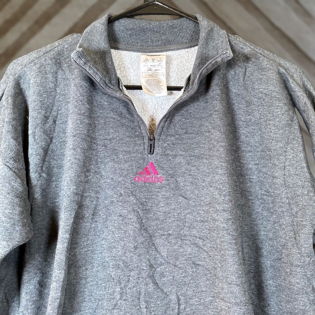 Adidas Adidas Womens Sweatshirt Gray Essentials Comfort Elongated 1/4 Zip Stretch M Hoodie Pullover Regular Solid Pattern Size M / US 6-8 / IT 42-44 - 1 Thumbnail