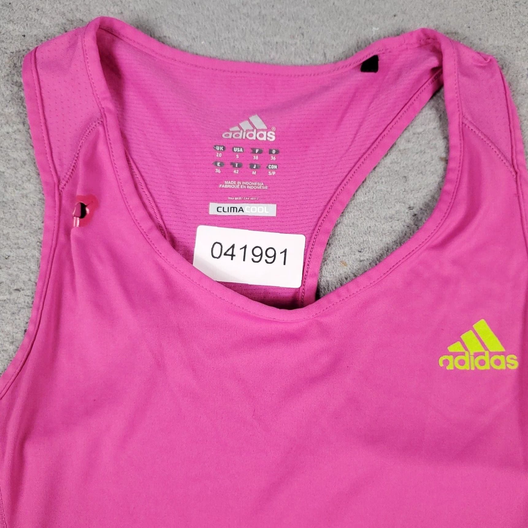 Adidas Adidas Tank Top Shirt Womens Small Pink Active Running Work Out Size S / US 4 / IT 40 - 3 Thumbnail