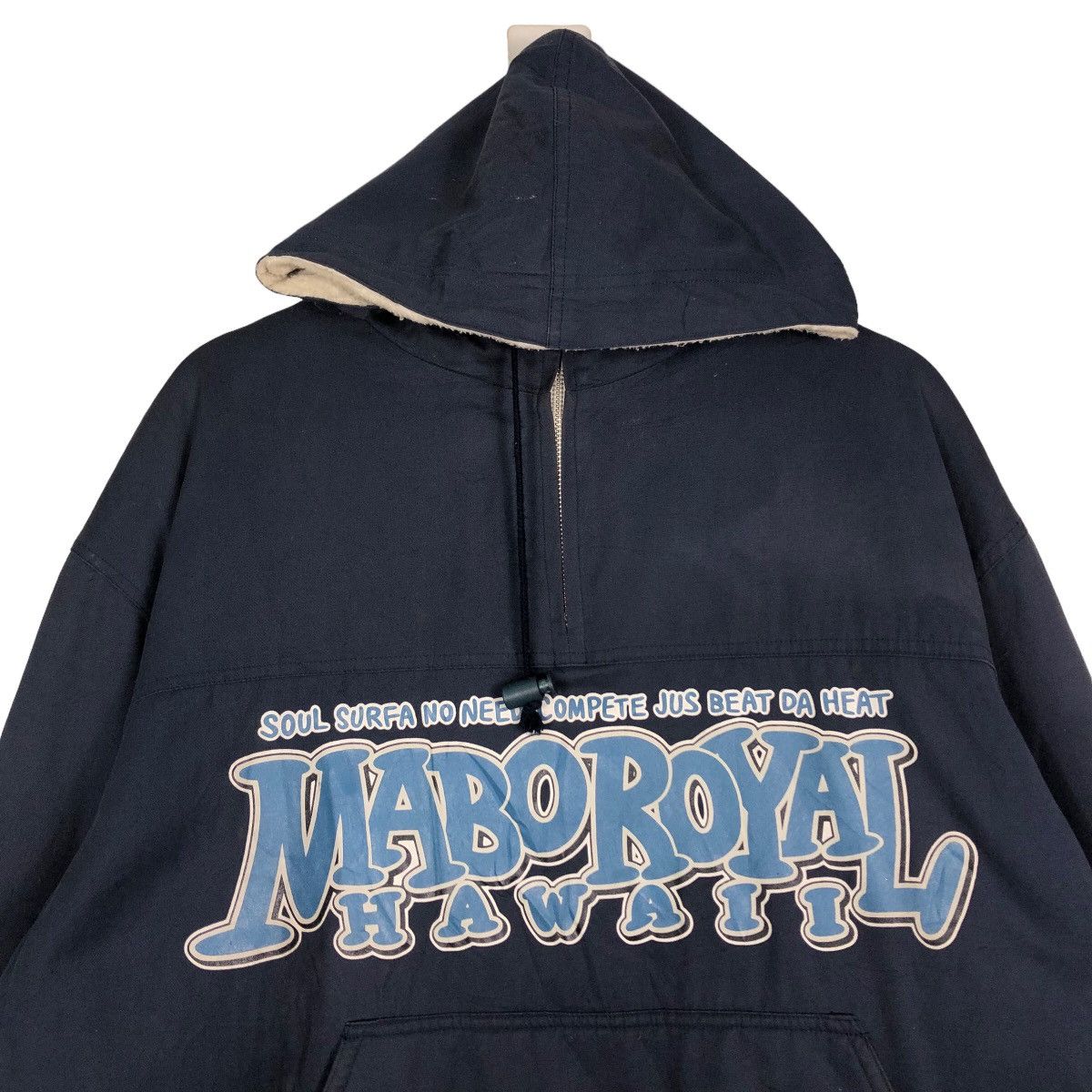 Japanese Brand Vintage Anorak Jacket Half Zipper Mabo Royal Hawaii BigLogo Size US M / EU 48-50 / 2 - 3 Thumbnail