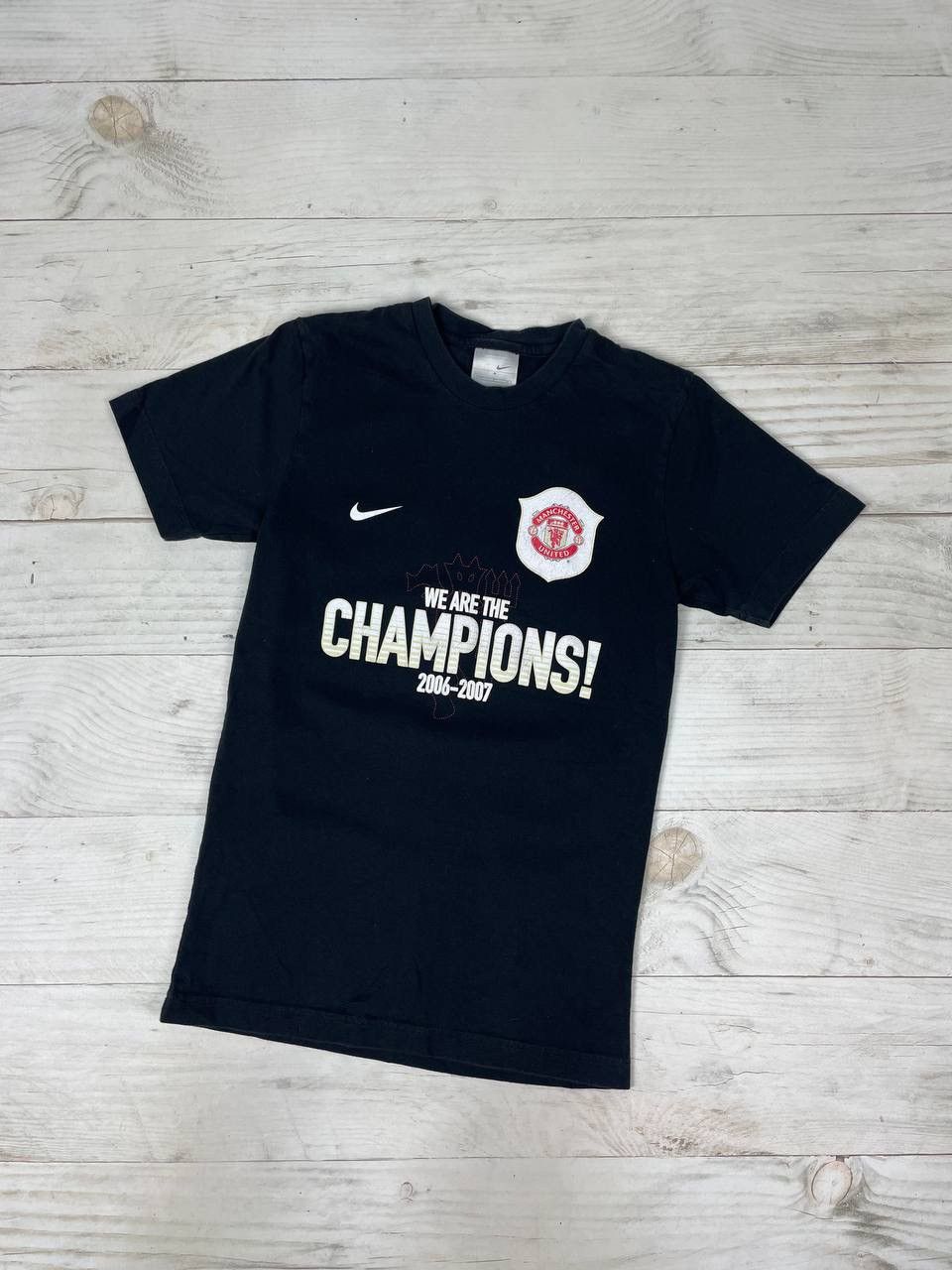Nike Vintage Nike Manchester United 2006 2007 Champions T Shirt Size US S / EU 44-46 / 1 - 1 Thumbnail
