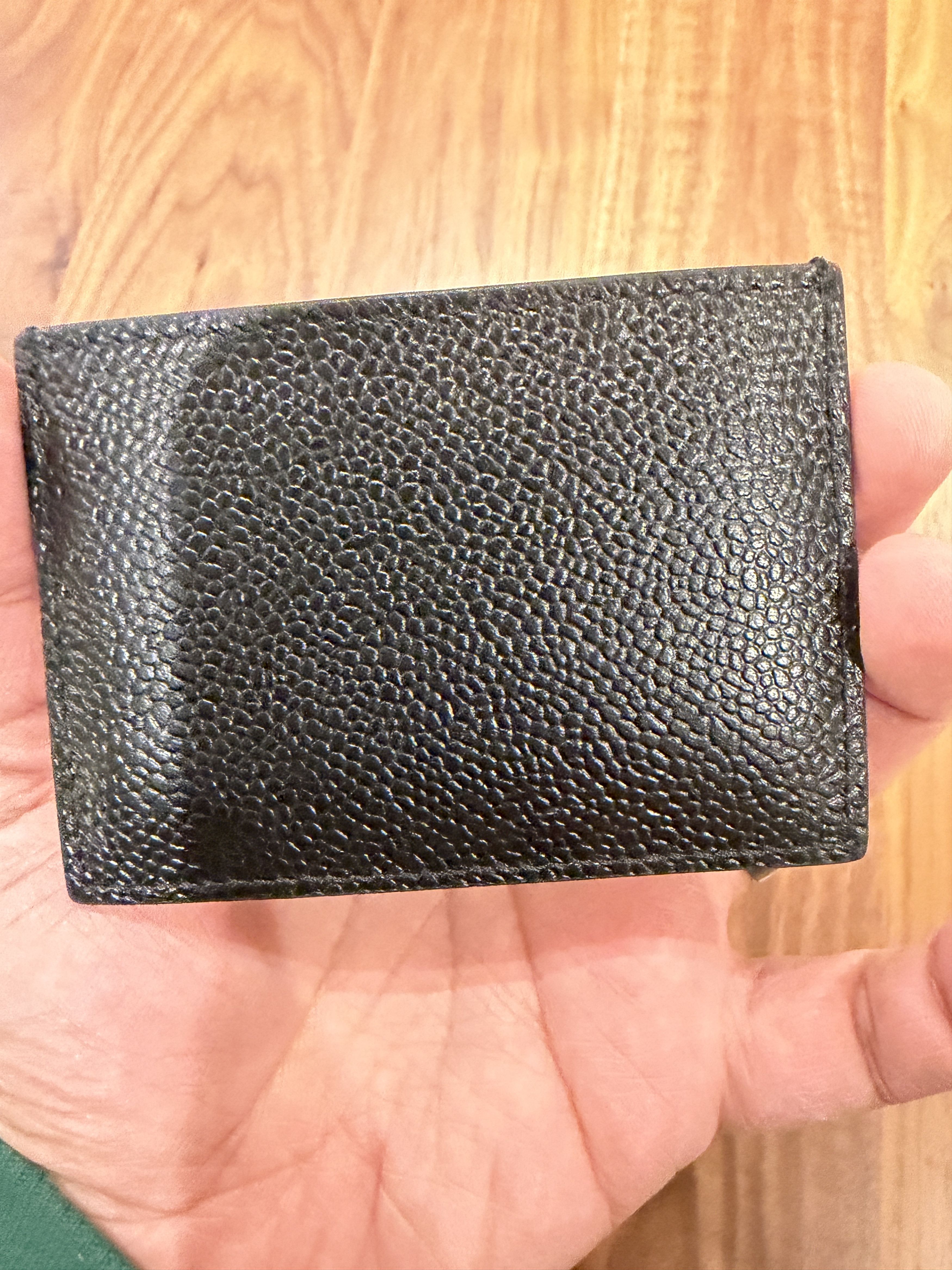 Thom Browne Pebble Grain Wallet Black Size ONE SIZE - 3 Thumbnail