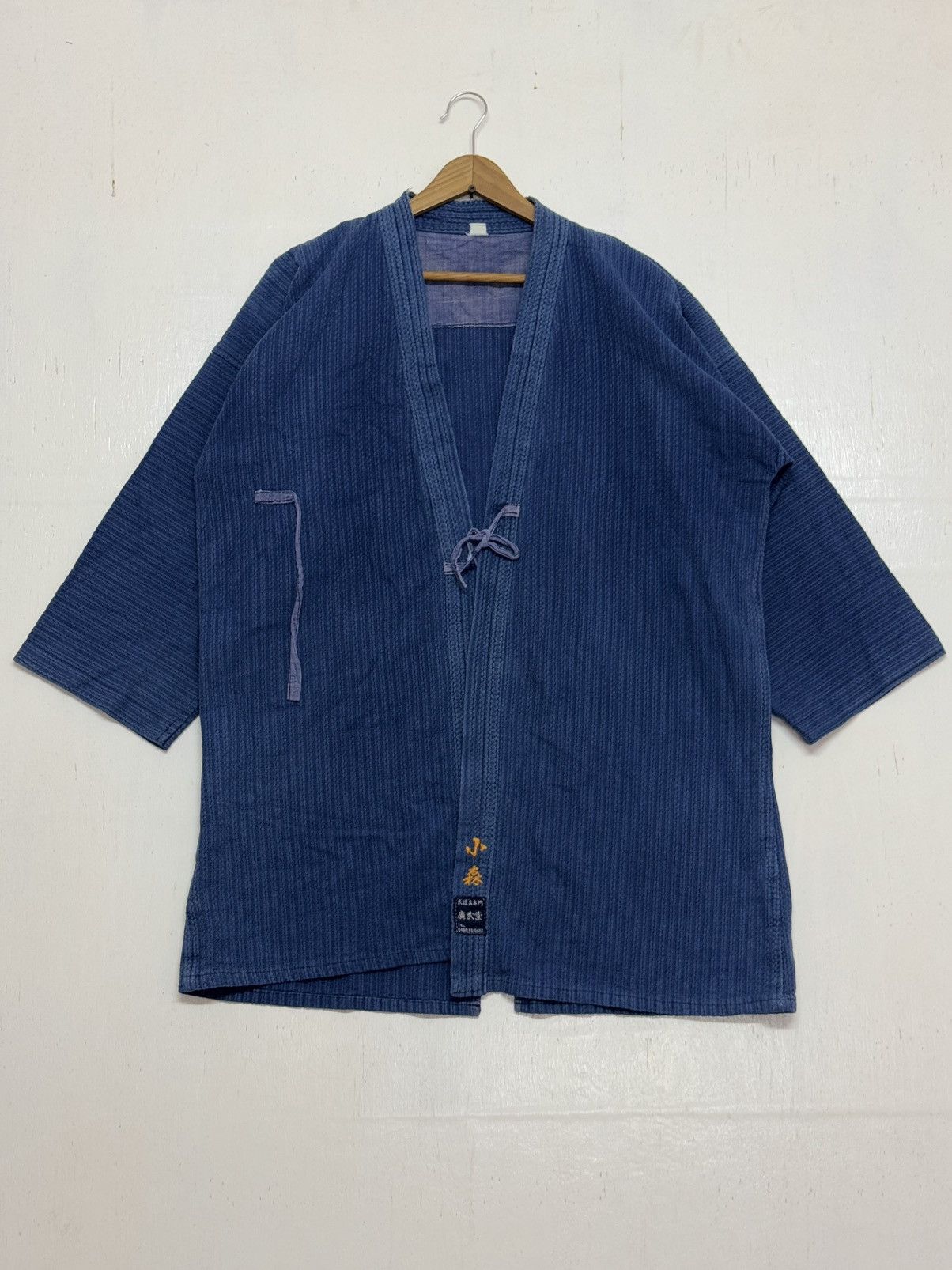 Indigo × Vintage Vintage Kimono Blue Indigo Sunfaded Size US L / EU 52-54 / 3 - 4 Thumbnail