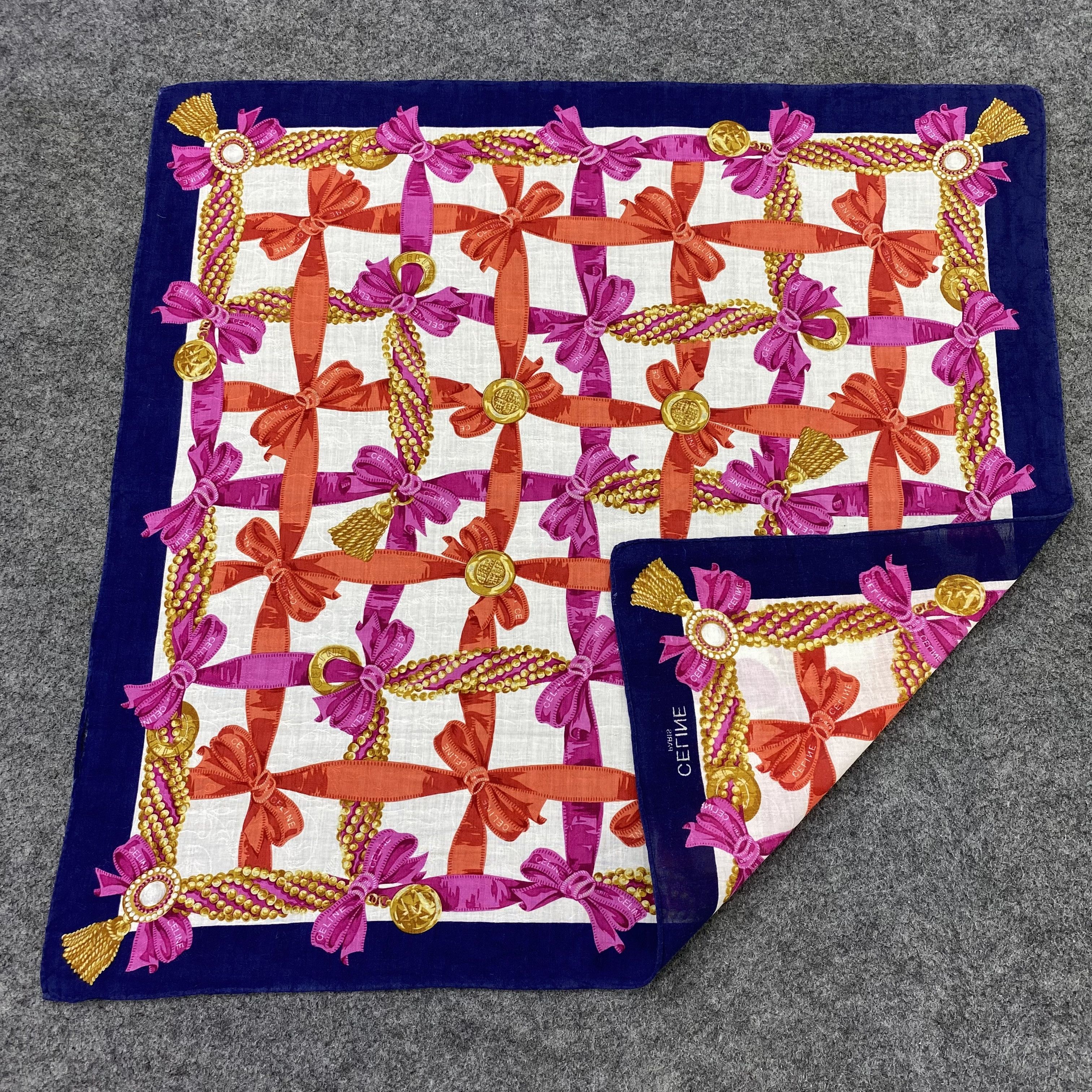 Celine Celine Handkerchief Neckerchief Bandana-B1691 Size ONE SIZE - 5 Thumbnail