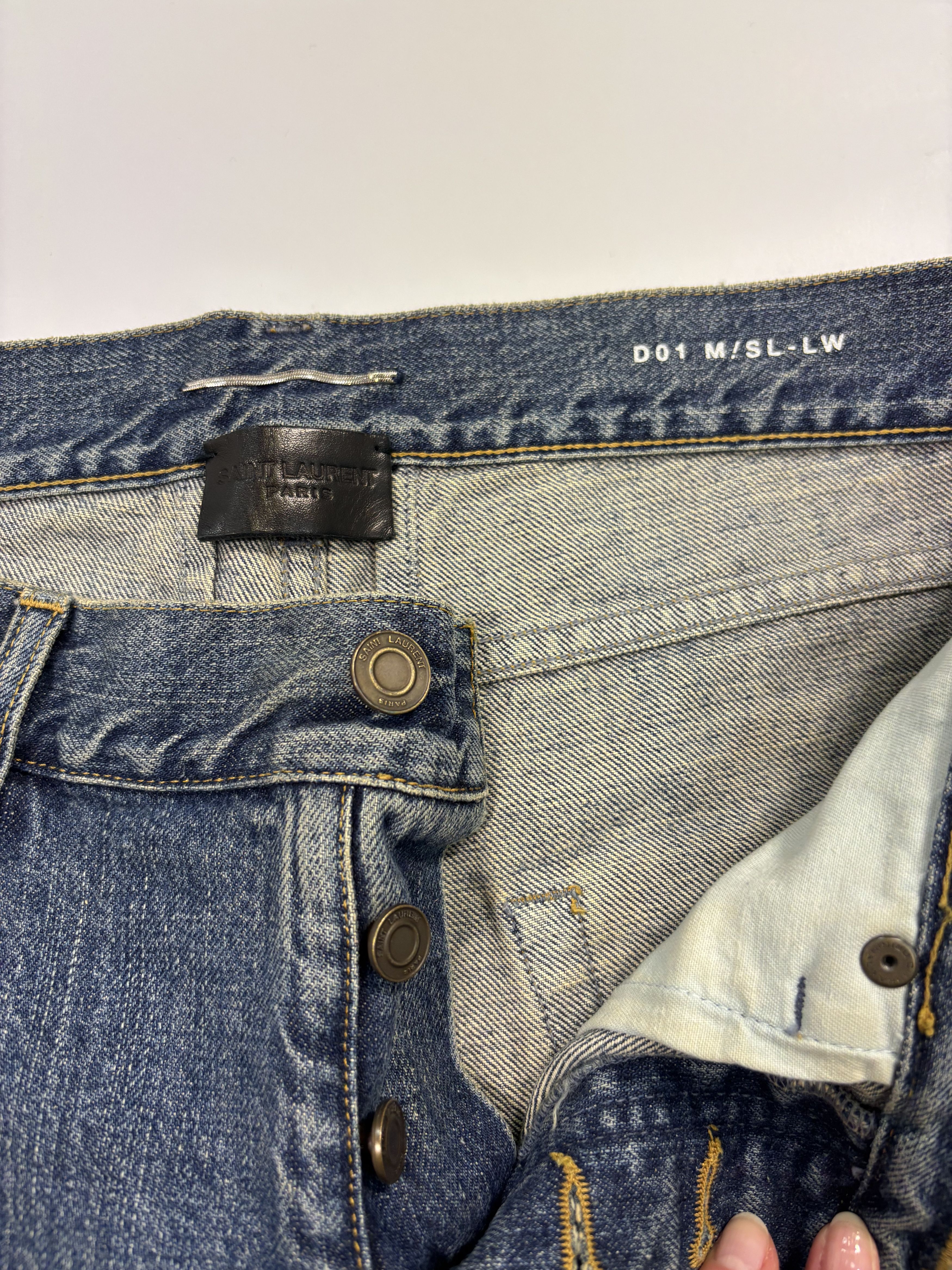 Saint Laurent Paris Saint Laurent Blue Jeans Size US 32 / EU 48 - 2 Thumbnail