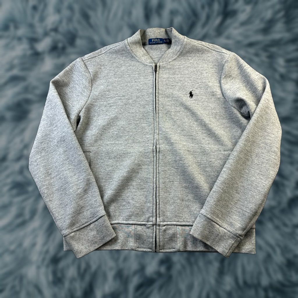 Polo Ralph Lauren Polo Ralph Lauren Jacket Mens XL Gray Double Knit Tech Fleece Bomber Hooded Full Zip Pockets Logo Vintage: No Size US XL / EU 56 / 4 - 1 Thumbnail