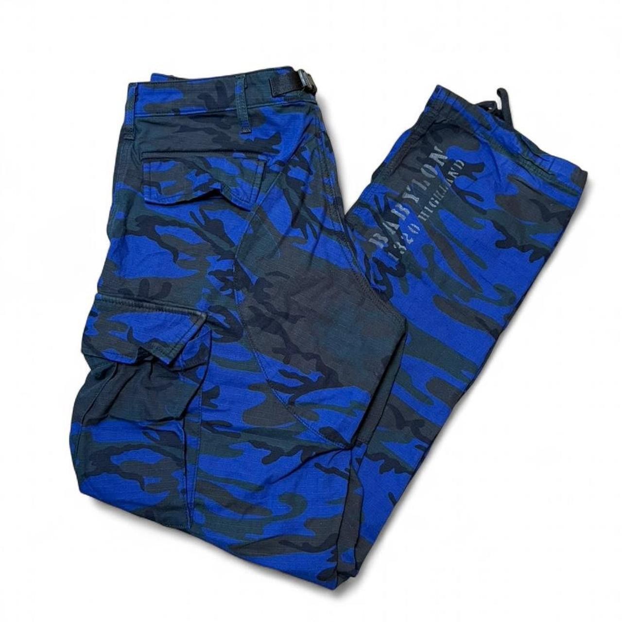 Babylon Babylon LA blue camo rip stop cargo pants. Men's size 32" Size US 32 / EU 48 - 1 Thumbnail