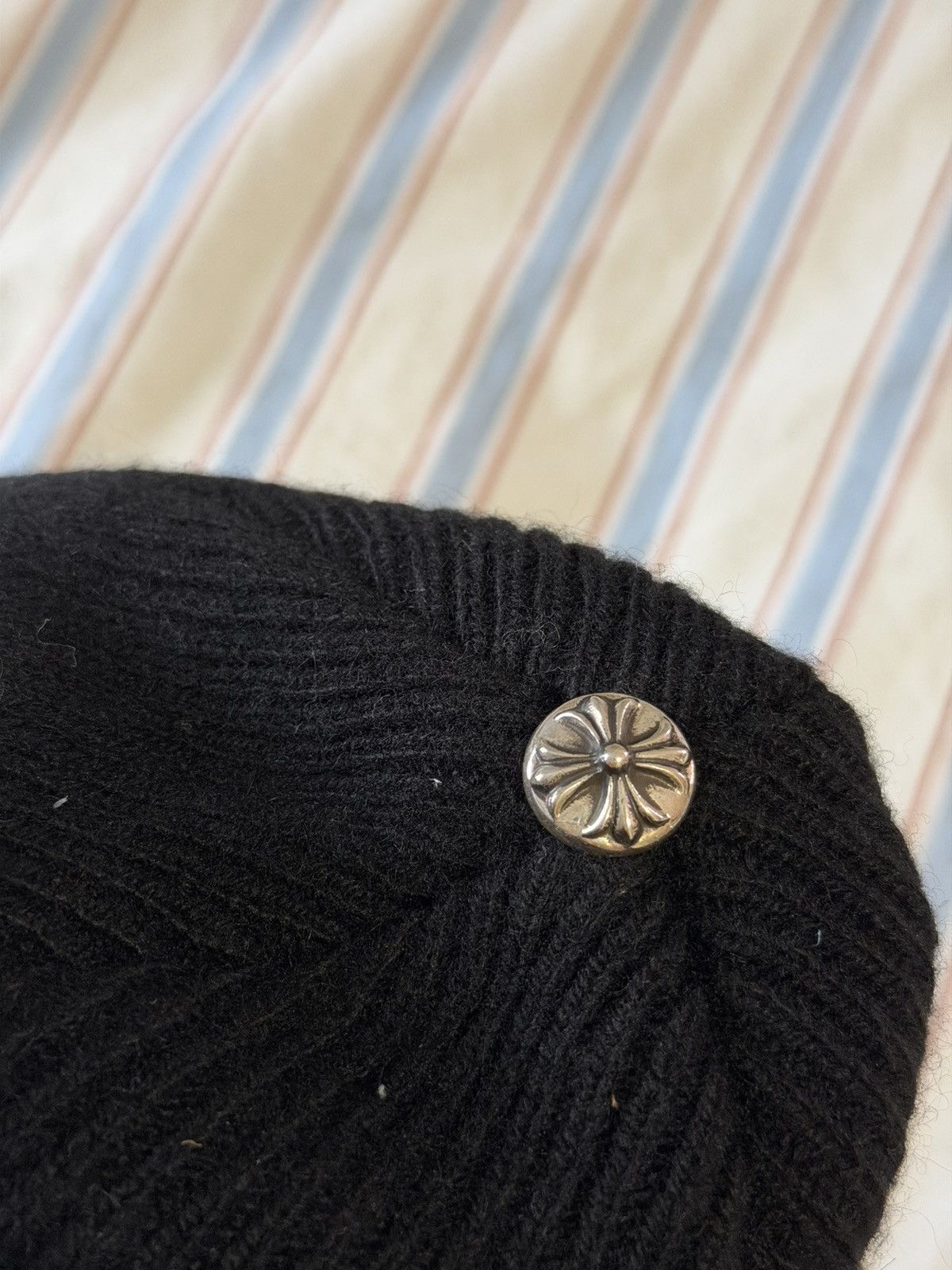 Chrome Hearts Chrome Hearts Big Daddy Cross Beanie - Cashmere - black Size ONE SIZE - 7 Thumbnail