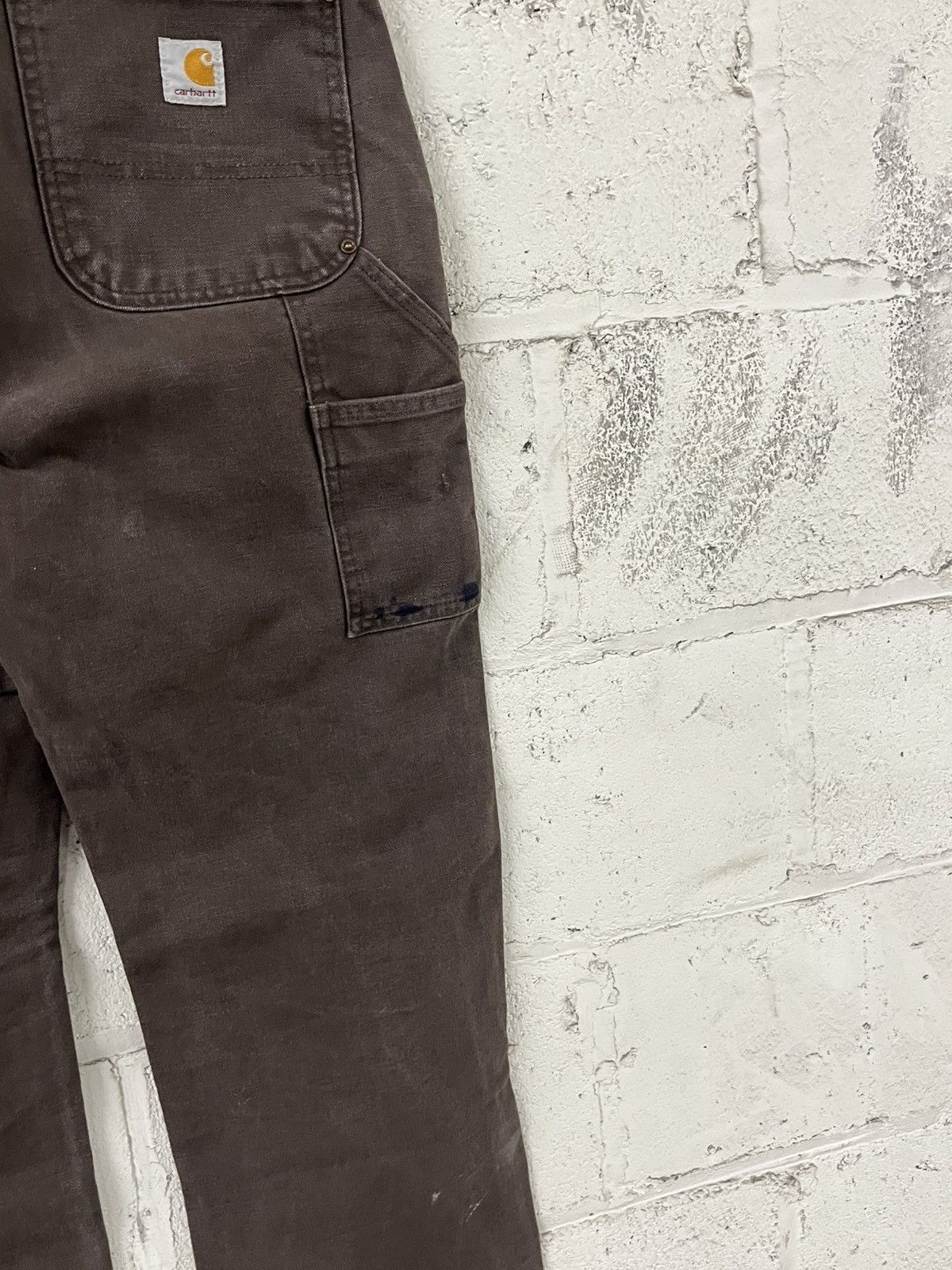 Carhartt Carhartt double knees vintage mocha brown rare baggy hype Size US 33 - 10 Thumbnail
