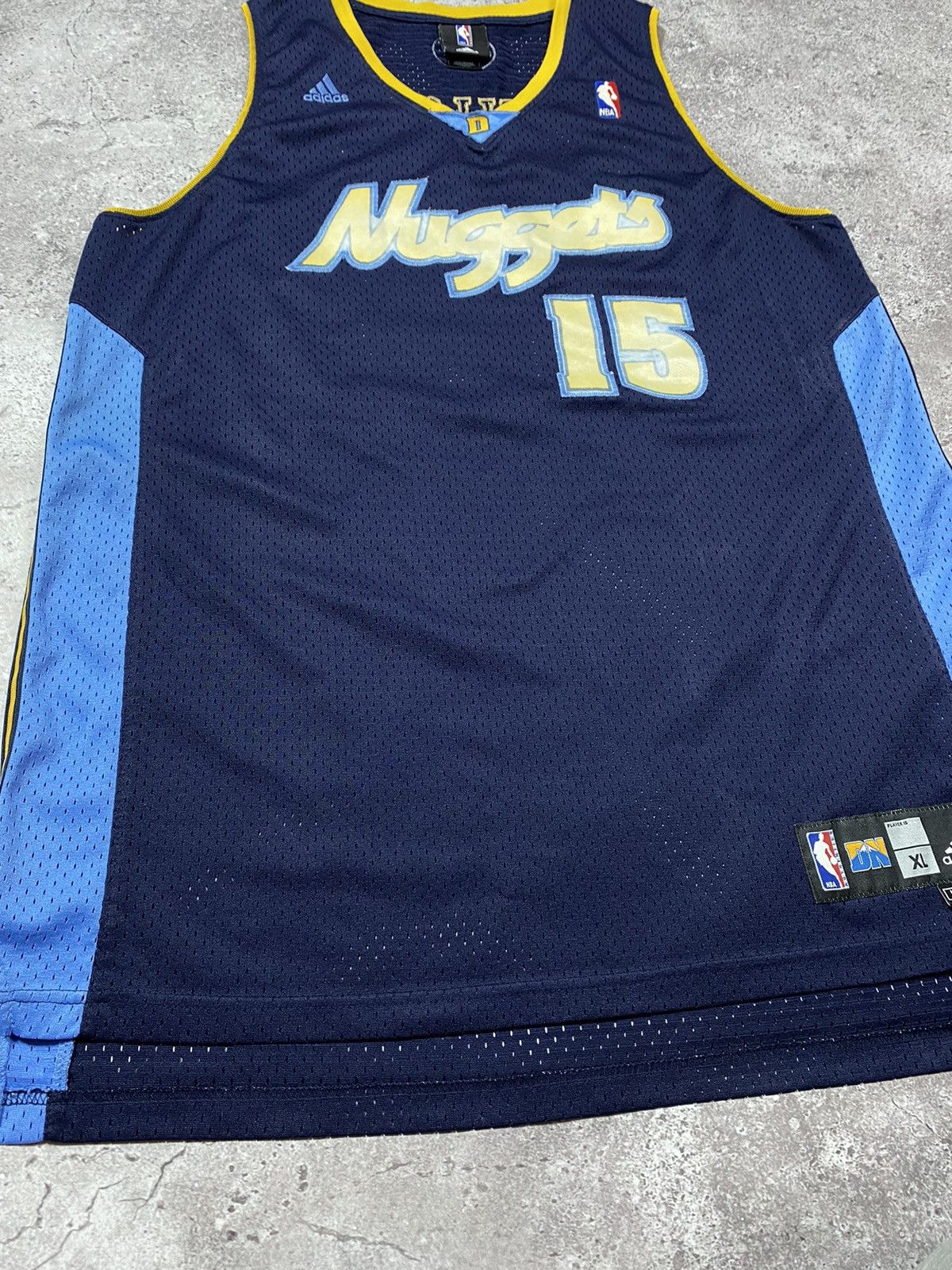 NBA Vintage Adidas DENVER NUGGETS #15 Anthony NBA jersey Size US XL / EU 56 / 4 - 11 Thumbnail
