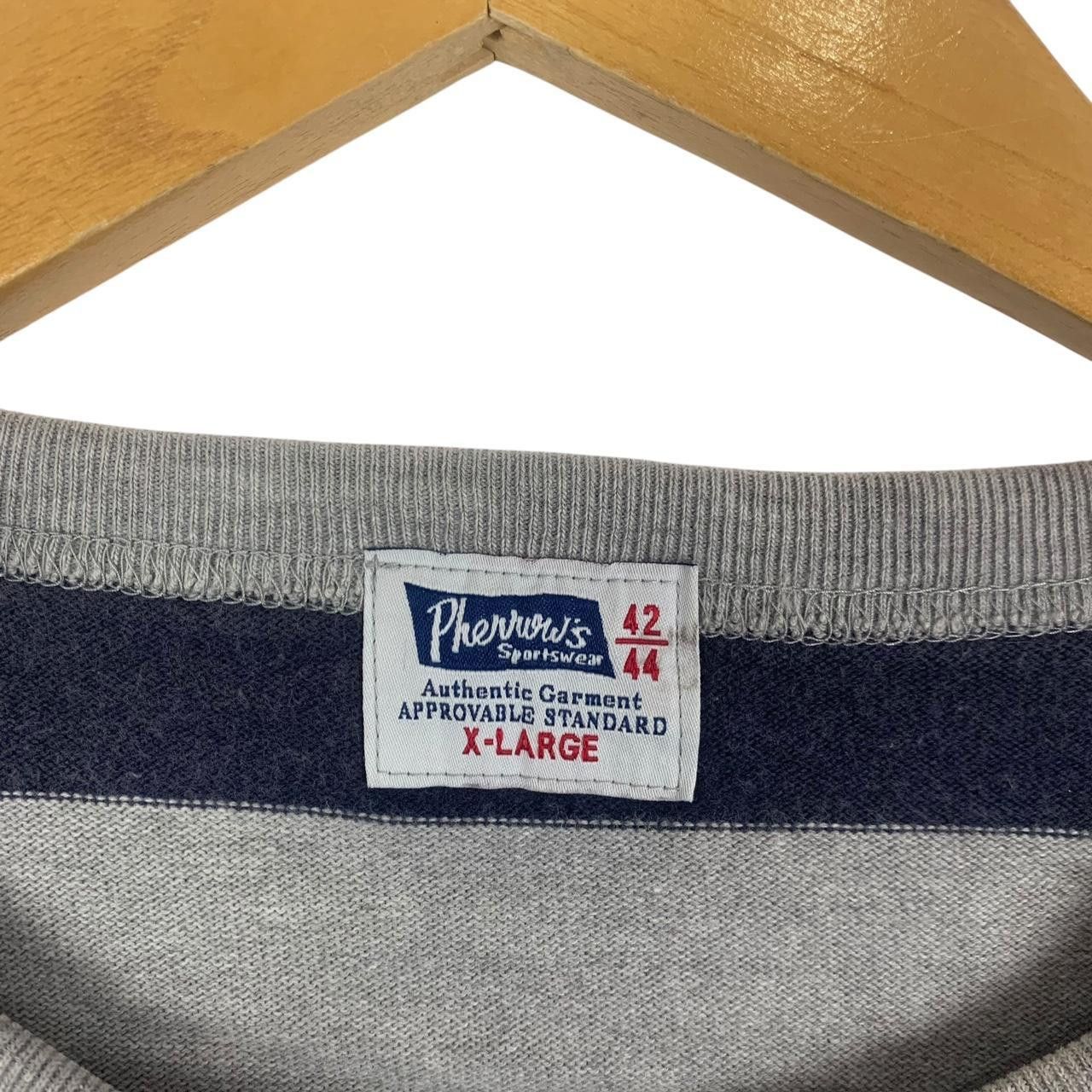 Vintage Vintage PHERROWS JAPANESE DENIM Union Made Striped Tee Shirt Size US XL / EU 56 / 4 - 3 Thumbnail