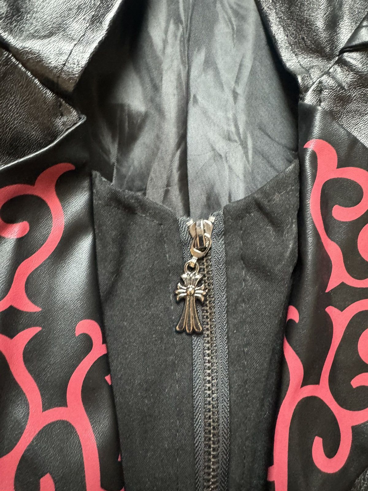 Japanese Brand Y2K Assassin Gothic Opium Hearts Style Leather Style Jaket Size US M / EU 48-50 / 2 - 8 Thumbnail