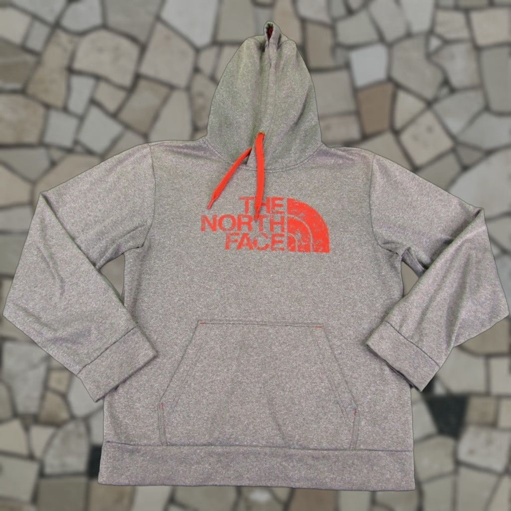 The North Face The North Face Hoodie Mens Medium Gray Red Pullover Sweatshirt Sweater Hiking Mens Size US M / EU 48-50 / 2 - 1 Thumbnail