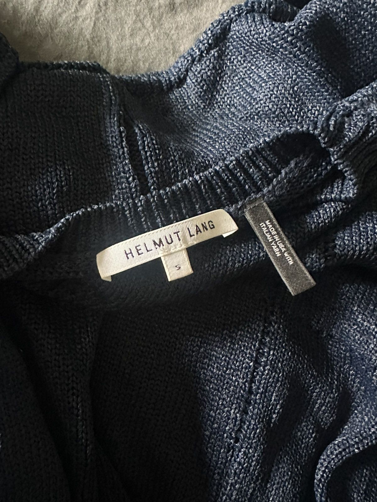 Helmut Lang helmut lang cropped paneled knit sweater Size US S / EU 44-46 / 1 - 5 Thumbnail