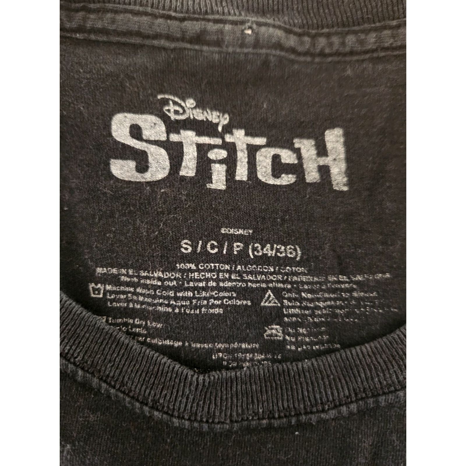 Disney Disney Stitch Not Today Black Short Sleeve T Shirt Mens Small Size US S / EU 44-46 / 1 - 2 Thumbnail