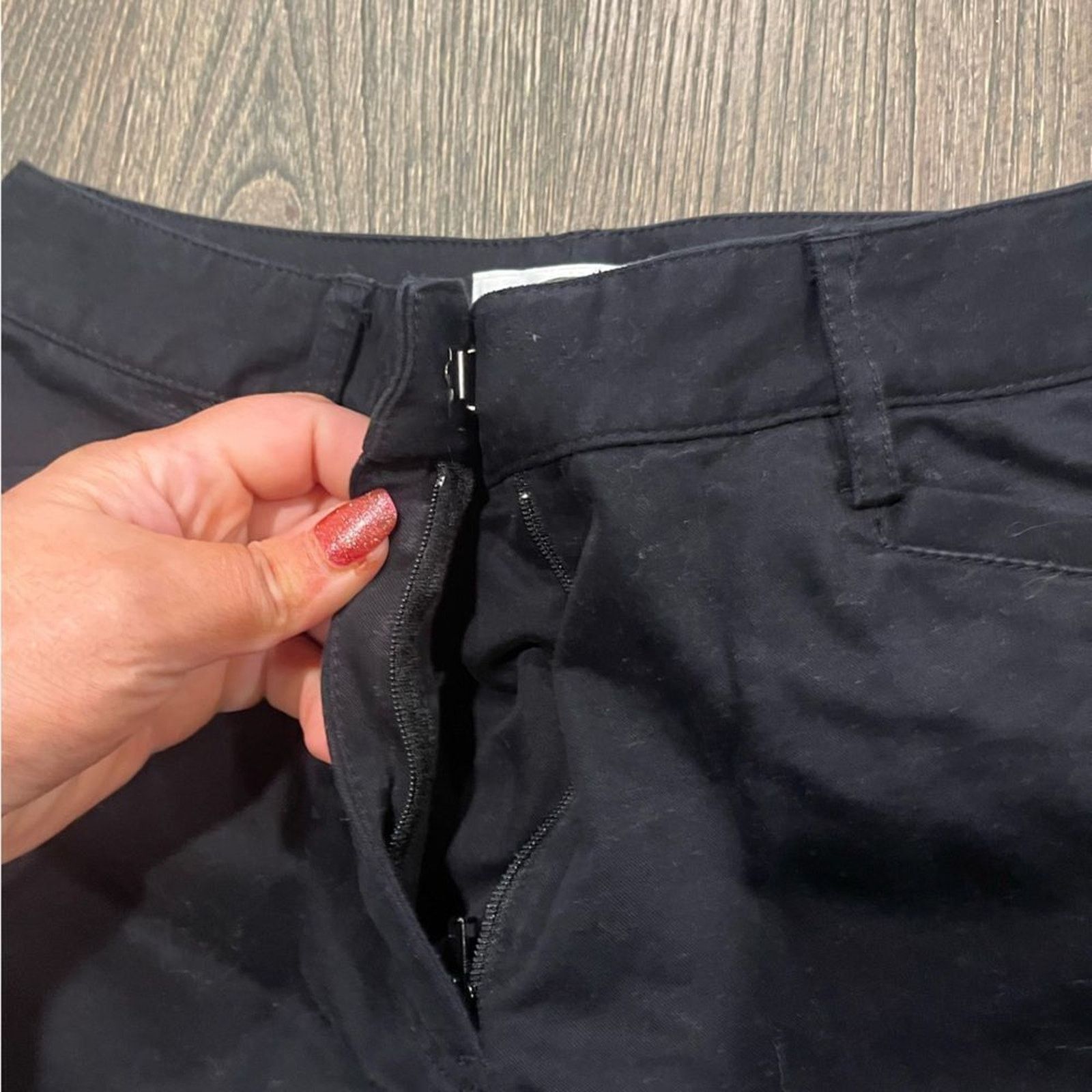 Vintage Talbots Womens Black High Waisted Stretch Straight Leg Pant4 Size 27" / US 4 / IT 40 - 6 Thumbnail