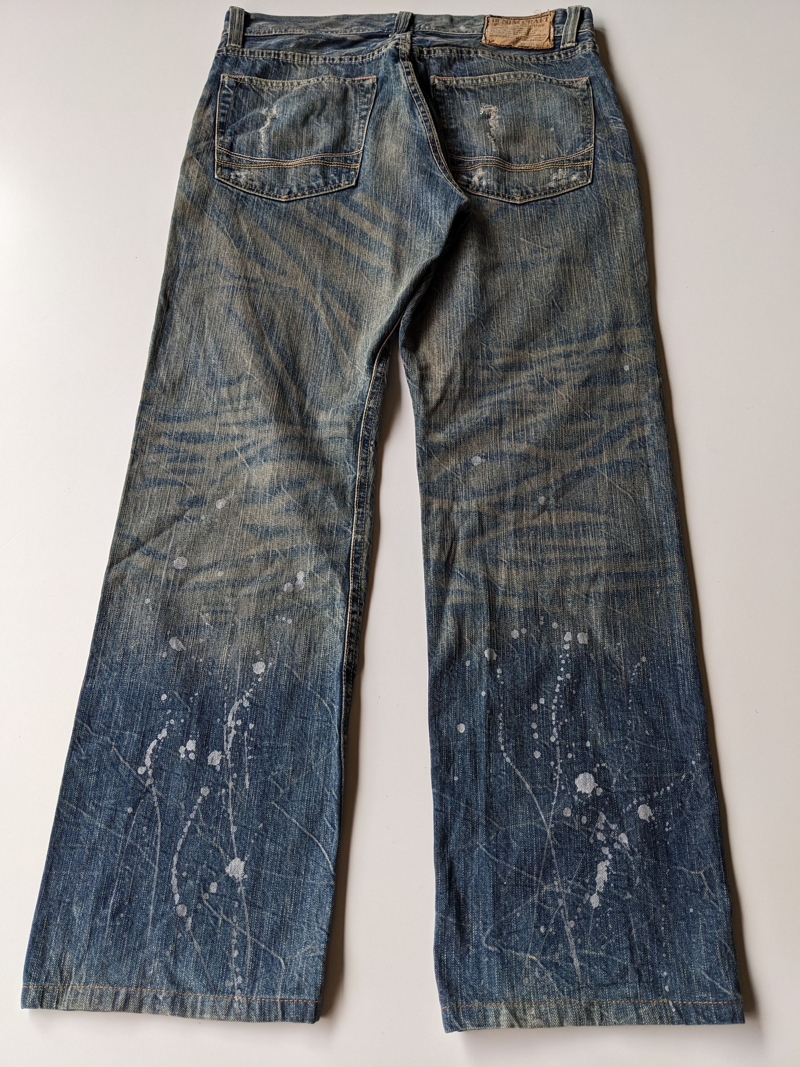 Japanese Brand Denim Craft painter mudwash jeans Size US 33 - 4 Thumbnail