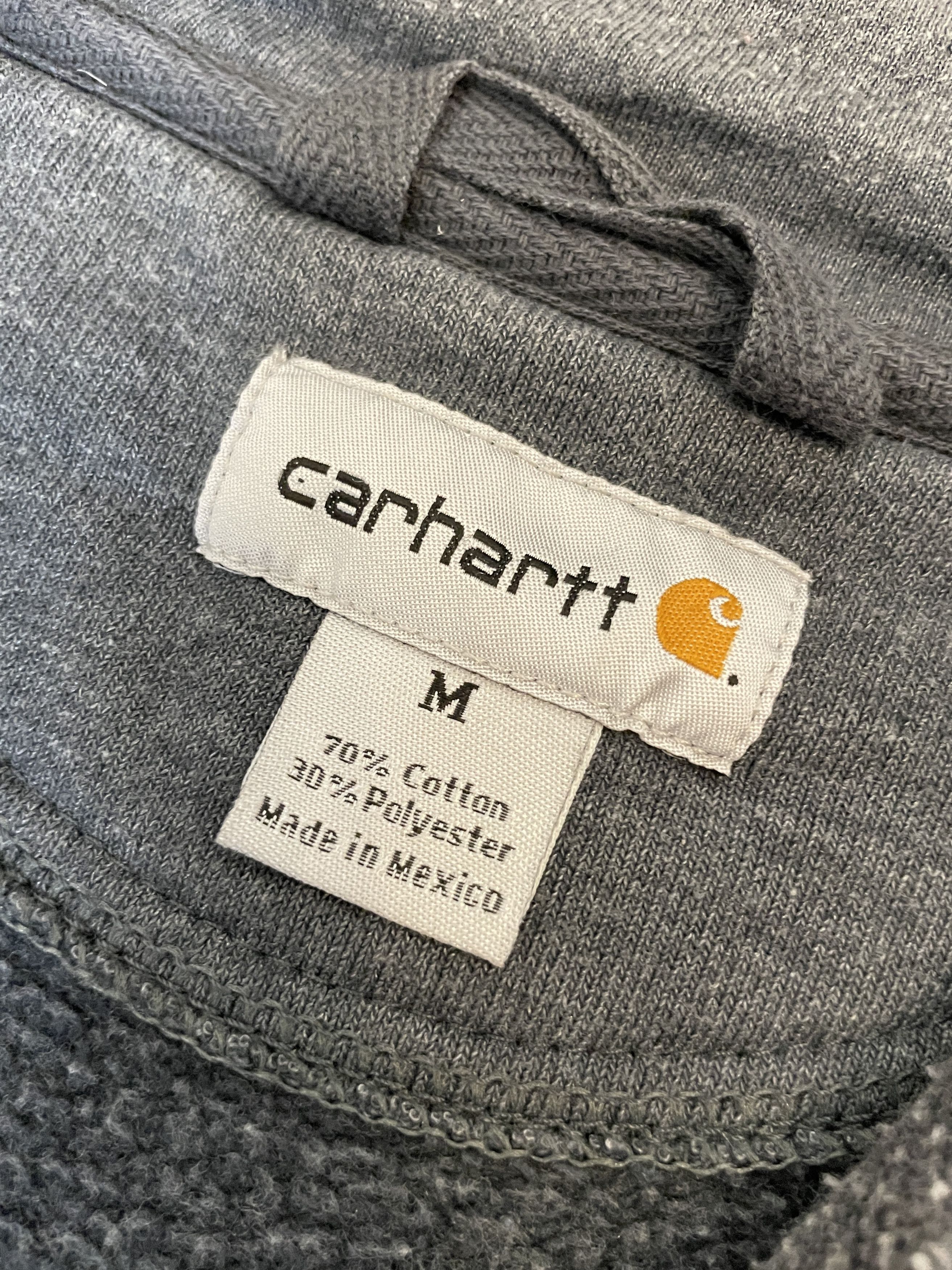 Carhartt Carhartt Zip Hoodie Blank Faded Distressed Thrashed Size US M / EU 48-50 / 2 - 5 Thumbnail