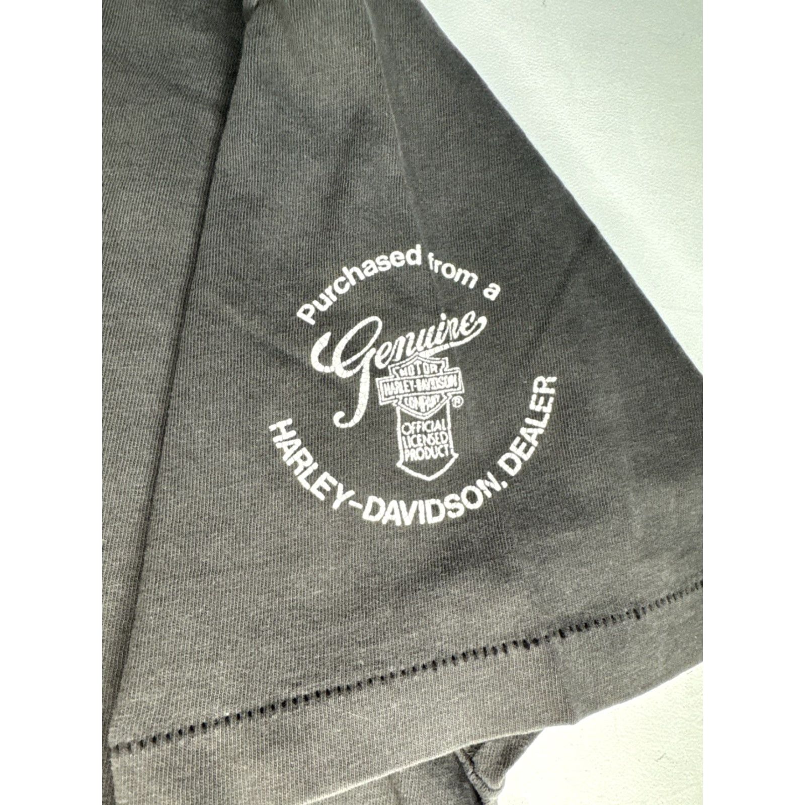 Harley Davidson VINTAGE Harley-Davidson Hanes Beefy-T Shirt London Tee XL Black Logo Men Size US XL / EU 56 / 4 - 6 Thumbnail