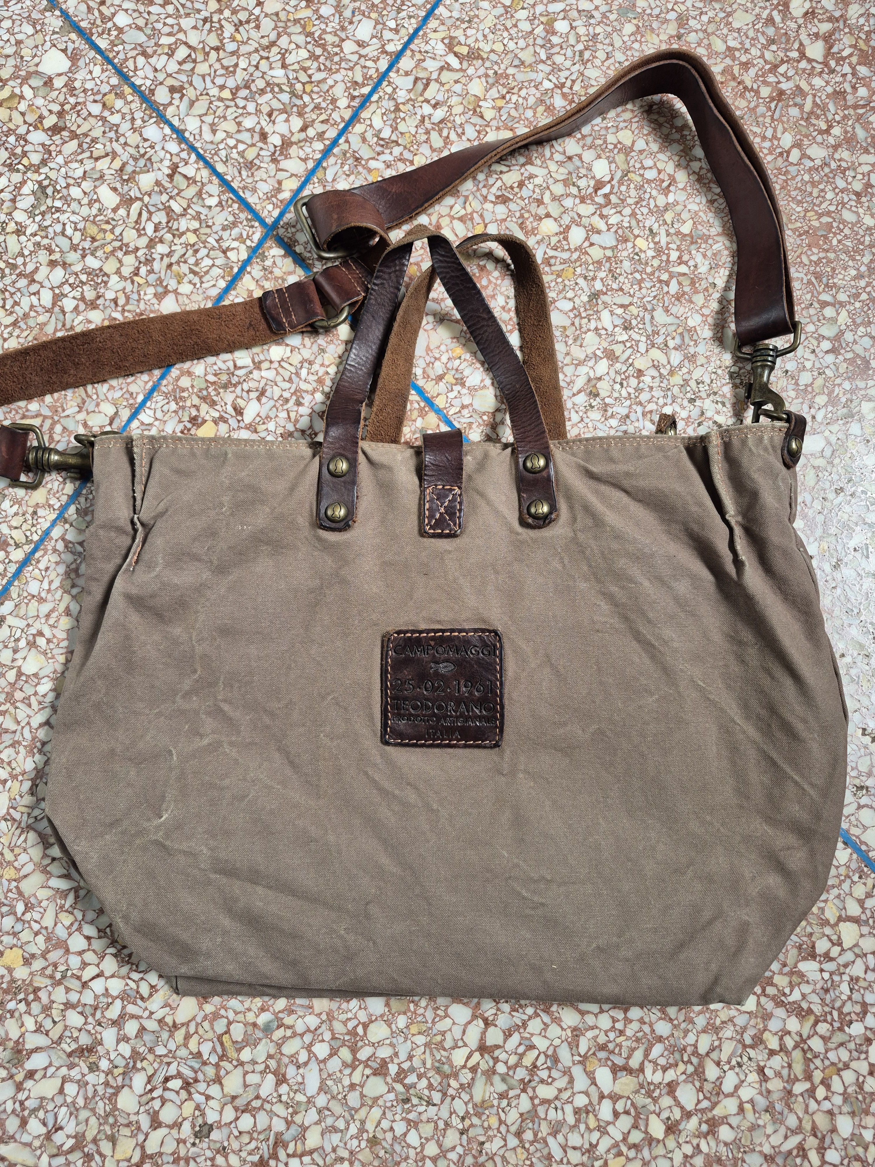 Campomaggi Vintage Campomaggi Teodorano Printed Canvas Leather Size ONE SIZE - 7 Thumbnail