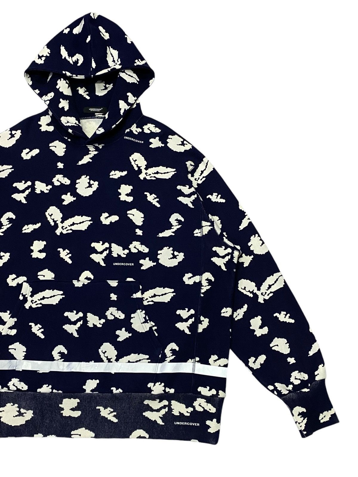 Jun Takahashi × Undercover Undercover Men’s Floral Print Popover Hoody In Navy Base Size US L / EU 52-54 / 3 - 10 Thumbnail