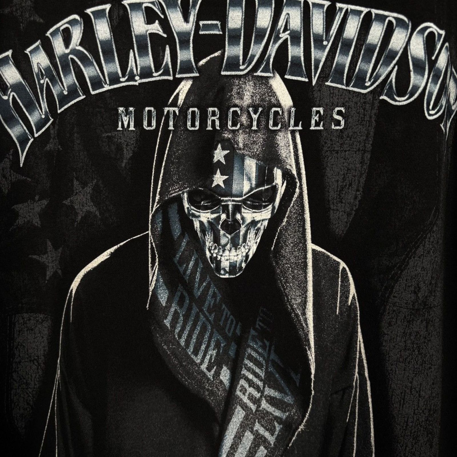 Harley Davidson × Vintage 🇺🇸HARLEY-DAVIDSON Reaper T Size US L / EU 52-54 / 3 - 3 Thumbnail