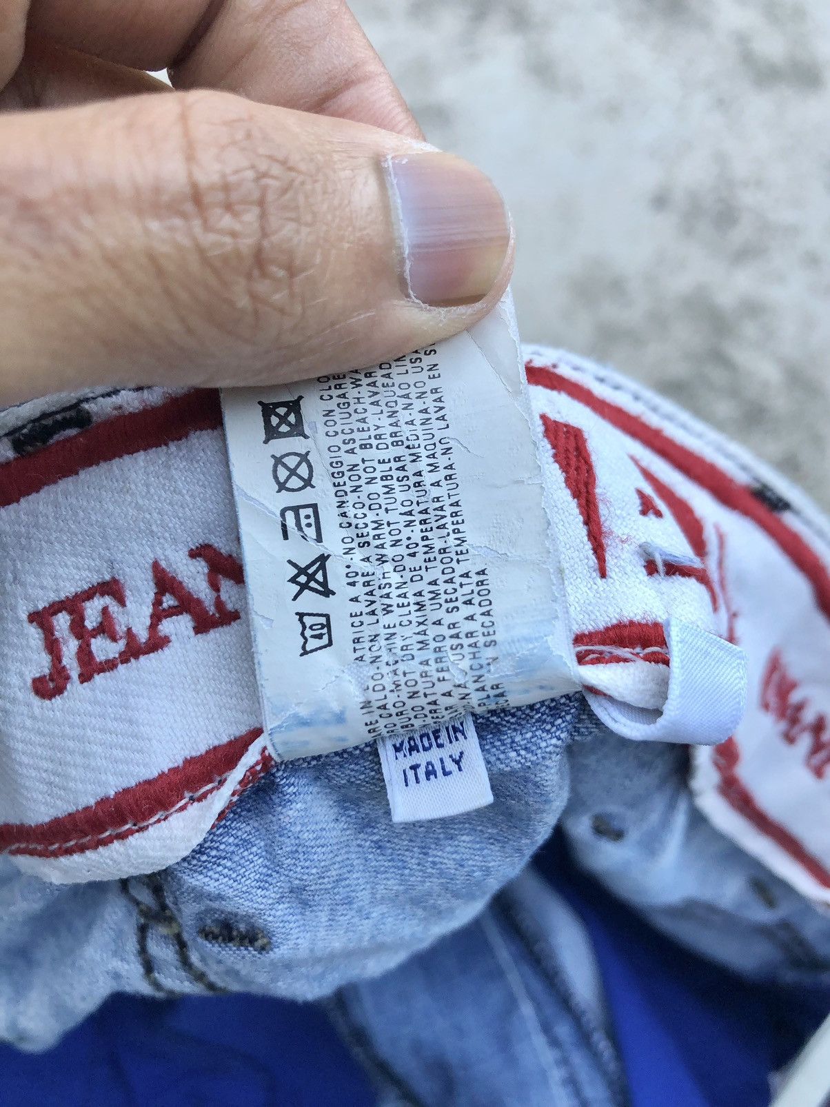 Armani × Giorgio Armani VINTAGE RECONSTRUCTED ARMANI JEANS Size US 34 / EU 50 - 2 Thumbnail