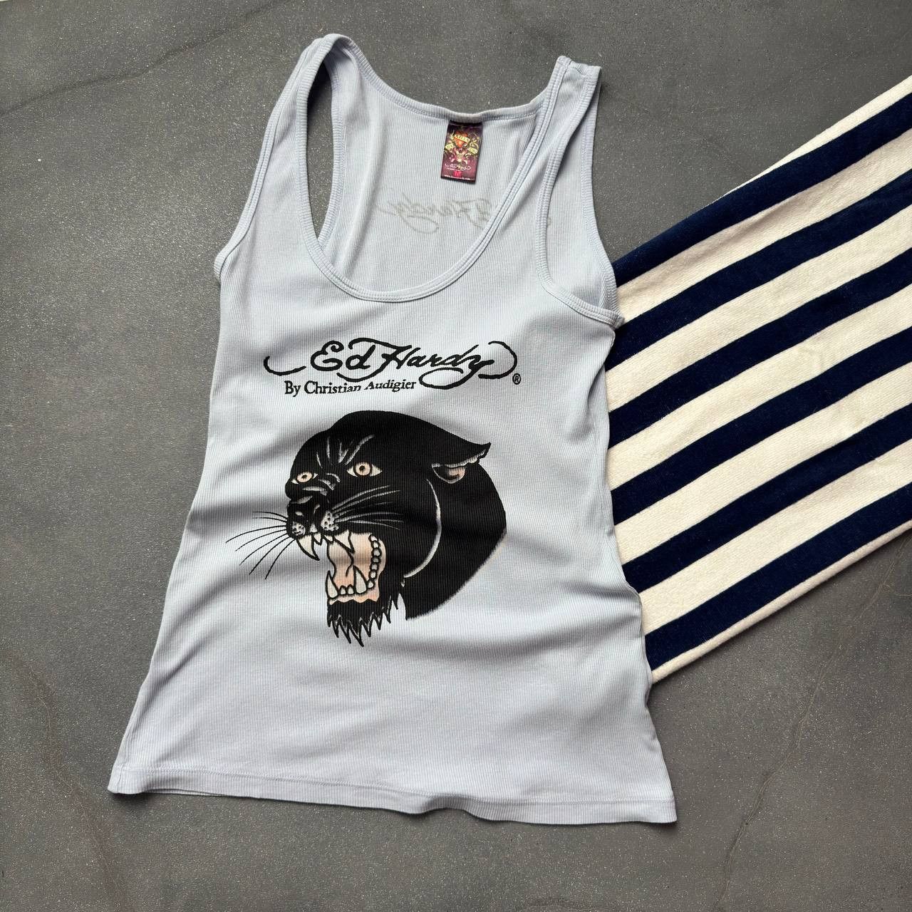 Ed Hardy × Vintage Ed Hardy Amazing Y2K Vintage Tank Top Size M / US 6-8 / IT 42-44 - 1 Thumbnail