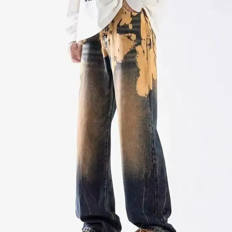 Japanese Brand Trendy Gradient Tie-Dye Design Men's Jeans Size US 30 / EU 46 - 5 Thumbnail