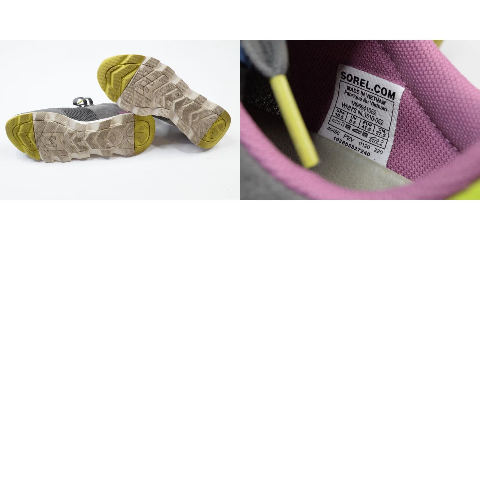 SOREL Sorel Gray Kinetic Lite Lace-Up Athletic Sneakers Womens sz 10.5 Size US 12 / IT 42 - 8 Thumbnail