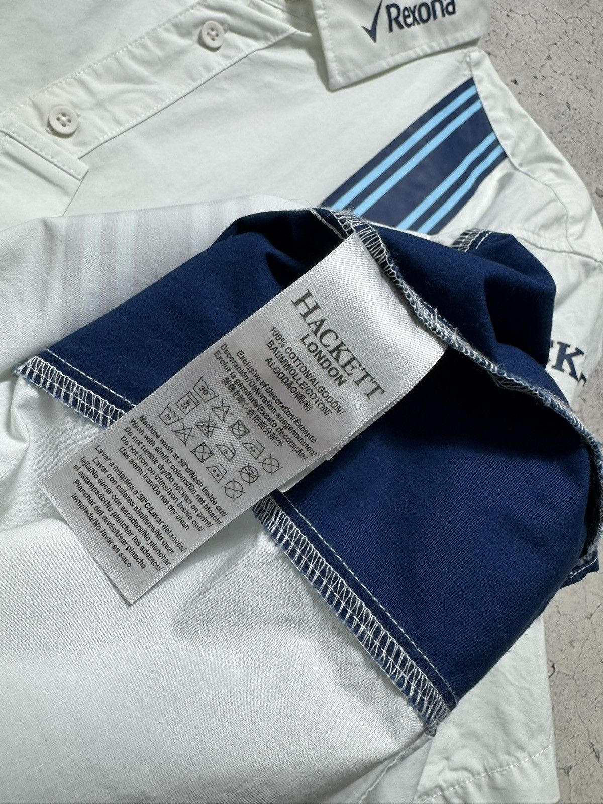 Hackett Hackett London Mercedes-Benz Williams Racing Button Shirt Size US XXL / EU 58 / 5 - 9 Thumbnail