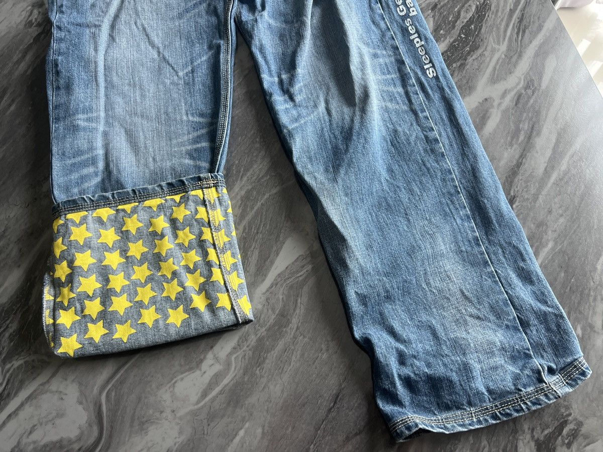 Japanese Brand Sleeples Gotch Night Back Fun All : Denim Star Inside Tips Size US 33 - 7 Thumbnail