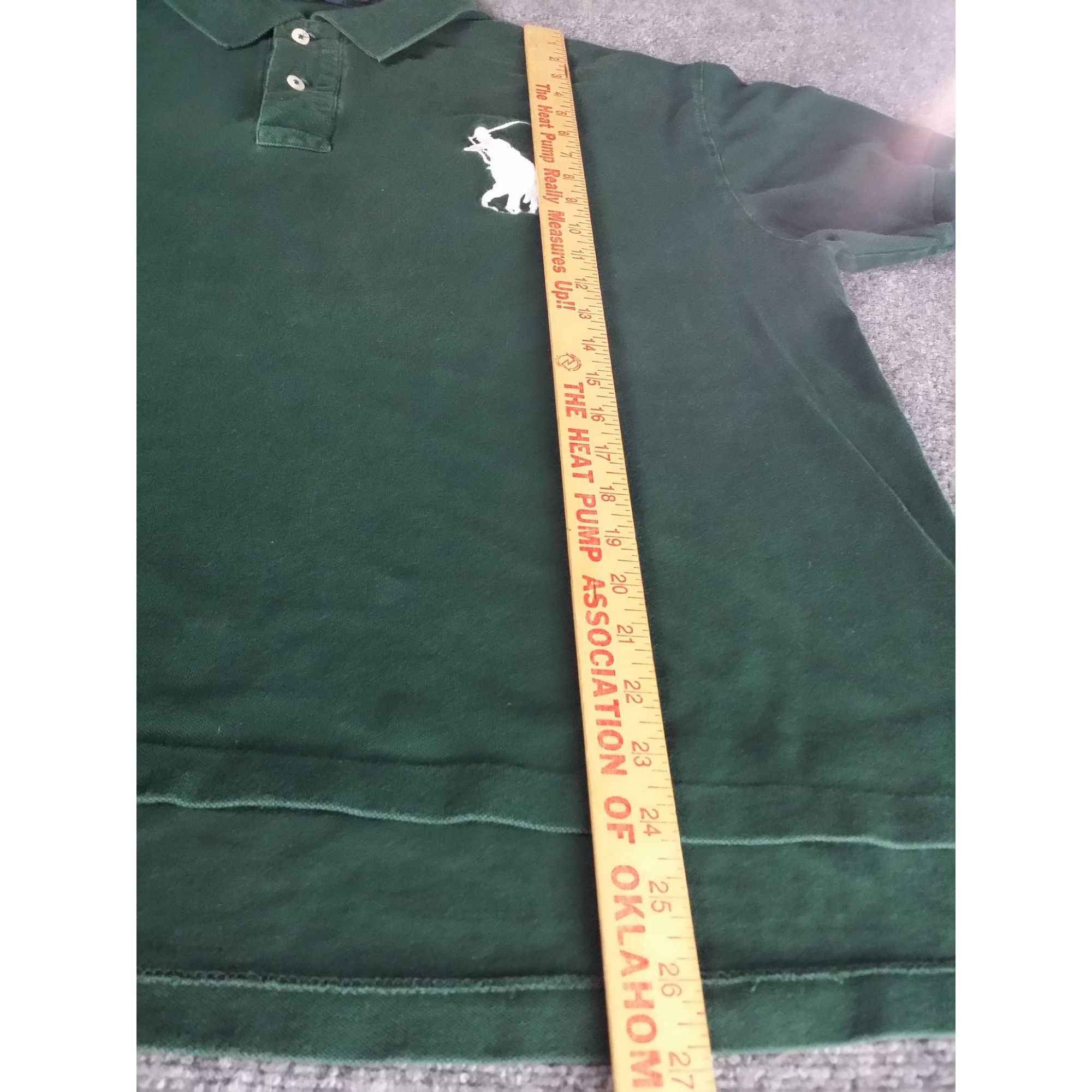 Polo Ralph Lauren Polo Ralph Lauren Big Pony Polo Shirt Men Sz XL Green Classi Size US XL / EU 56 / 4 - 3 Thumbnail
